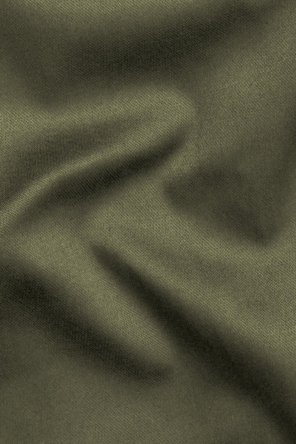 Hemlock Green Premium Cotton Bandhgala Stretchable Traveler Blazer