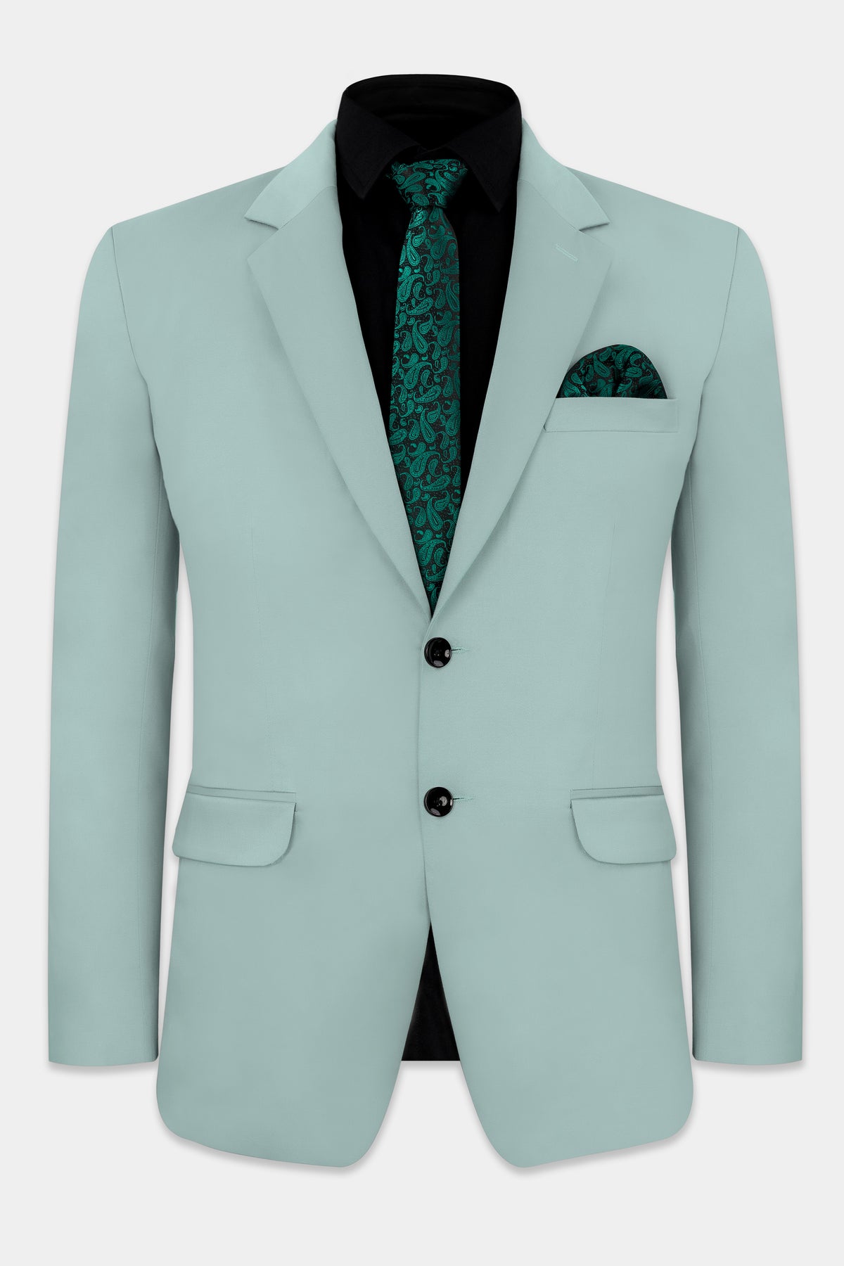 Edward Blue Premium Cotton Stretchable Traveler Blazer