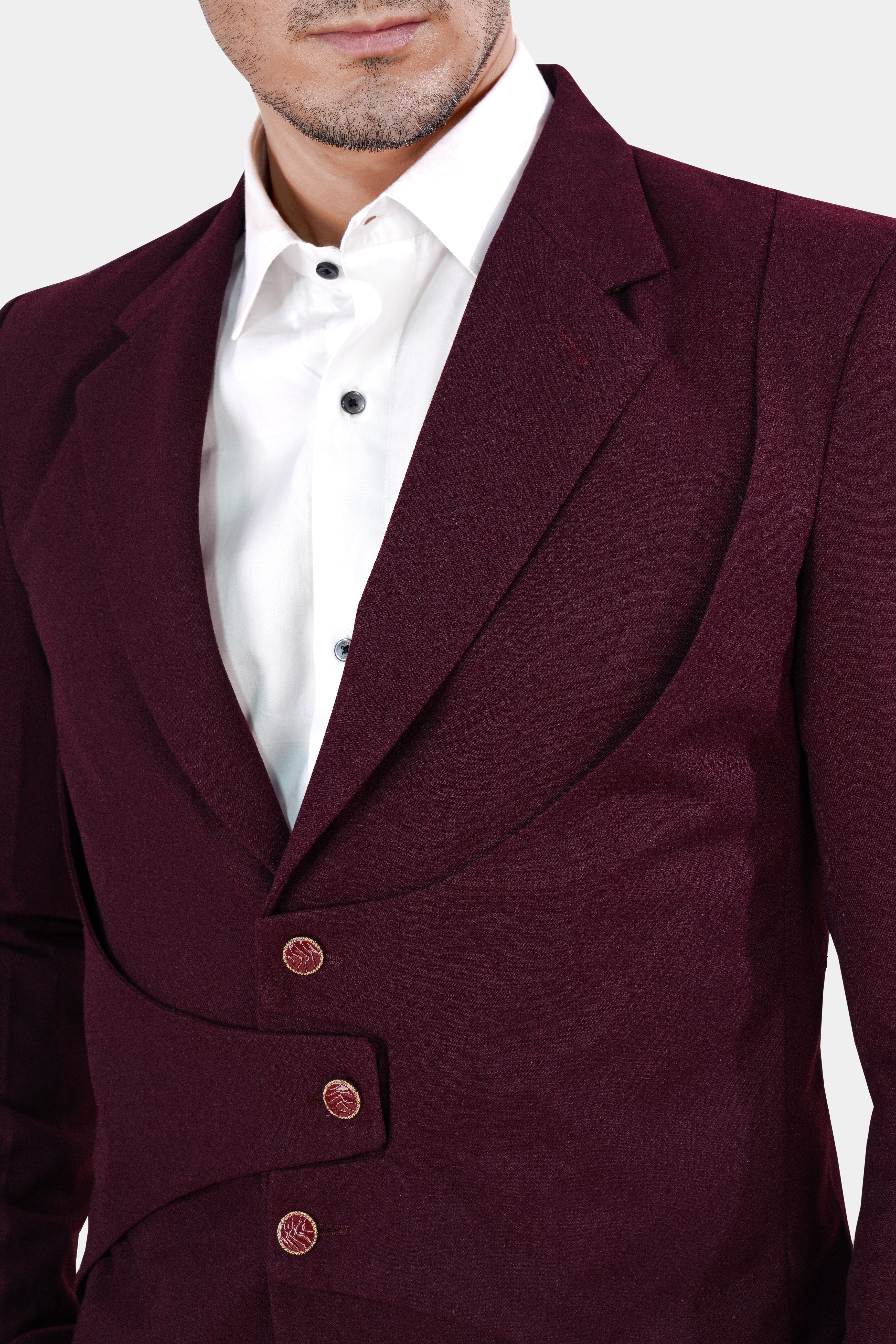 Tamarind Maroon Wool Rich Designer Blazer BL2840-SB-GB-D347-36, BL2840-SB-GB-D347-38, BL2840-SB-GB-D347-40, BL2840-SB-GB-D347-42, BL2840-SB-GB-D347-44, BL2840-SB-GB-D347-46, BL2840-SB-GB-D347-48, BL2840-SB-GB-D347-50, BL2840-SB-GB-D347-52, BL2840-SB-GB-D347-54, BL2840-SB-GB-D347-56, BL2840-SB-GB-D347-58, BL2840-SB-GB-D347-60