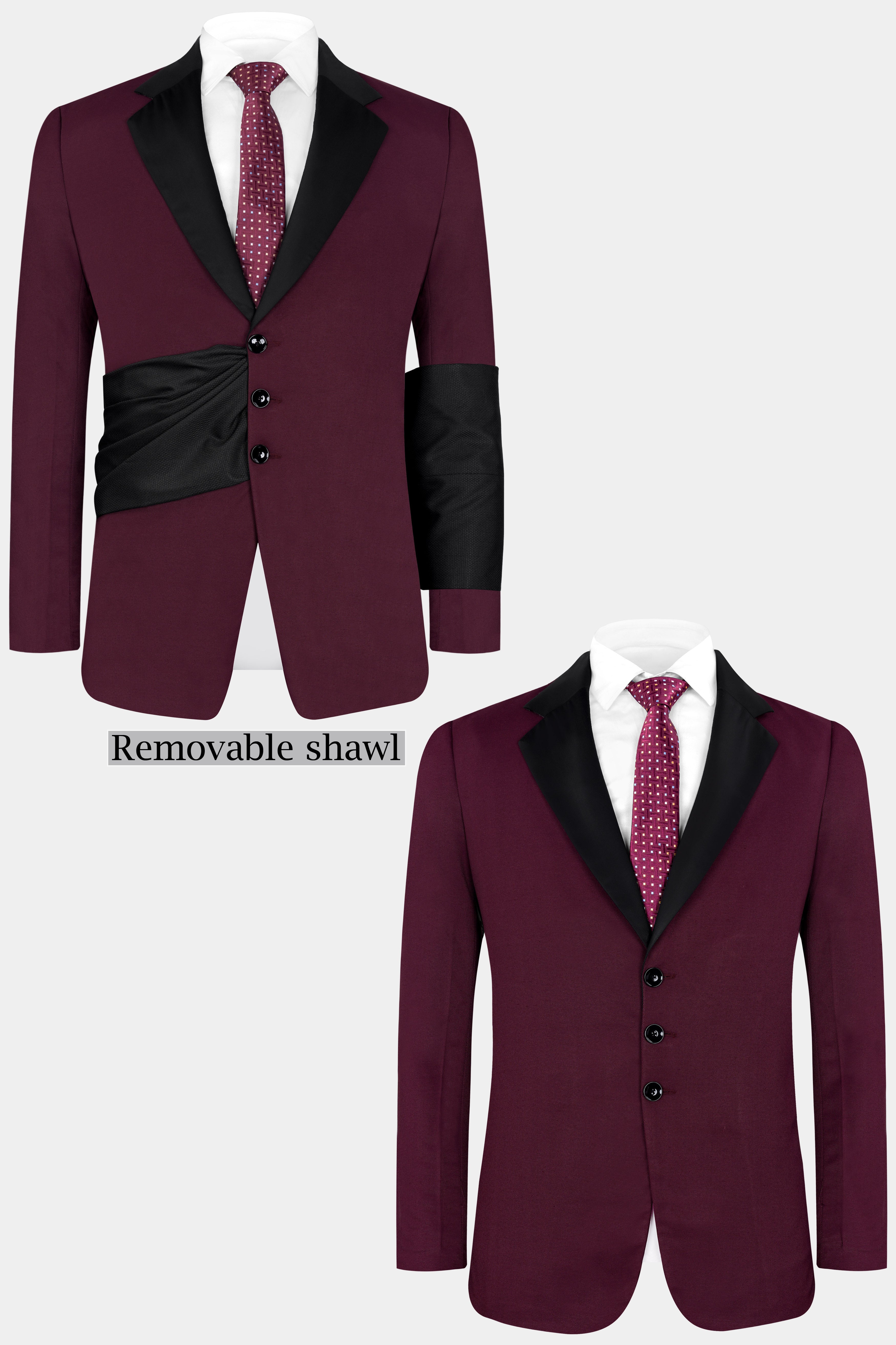 Magenta Maroon Wool Rich Designer Tuxedo Blazer BL2949-D57-WS-36, BL2949-D57-WS-38, BL2949-D57-WS-40, BL2949-D57-WS-42, BL2949-D57-WS-44, BL2949-D57-WS-46, BL2949-D57-WS-48, BL2949-D57-WS-50, BL2949-D57-WS-52, BL2949-D57-WS-54, BL2949-D57-WS-56, BL2949-D57-WS-58, BL2949-D57-WS-60