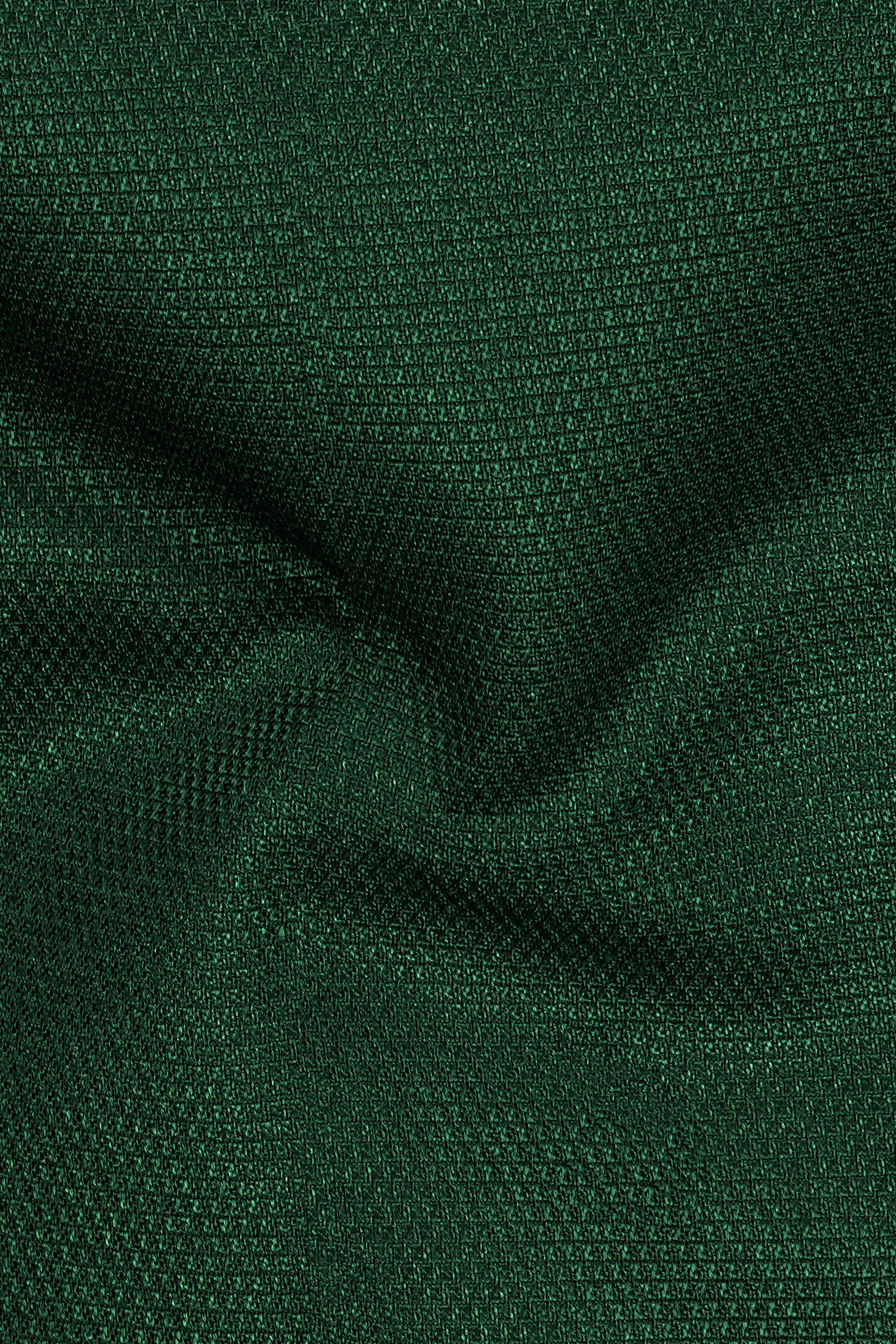 Basil Green Wool Rich Double-Breasted Blazer