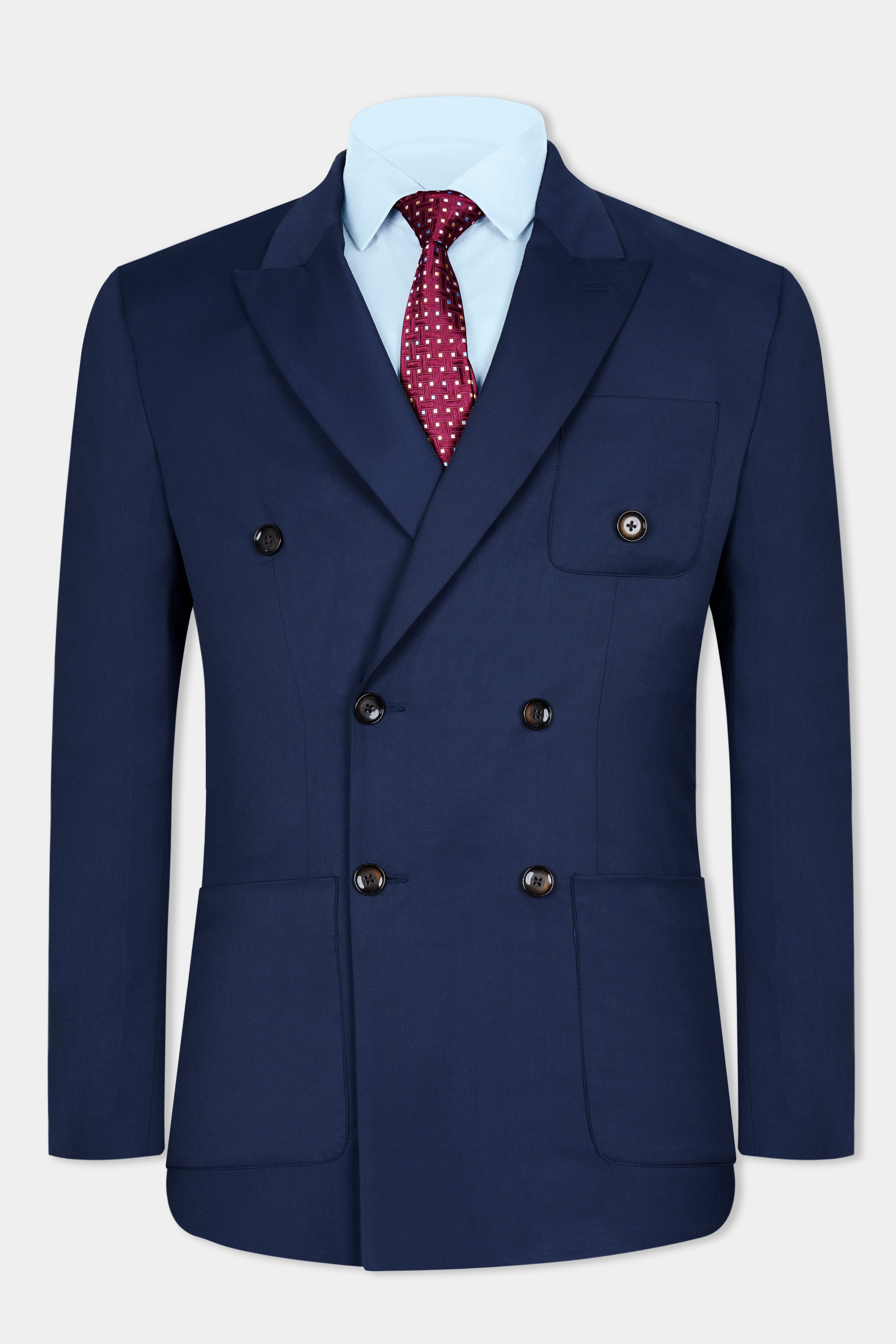Cloud Burst Blue Wool Rich Double Breasted Sports Blazer BL3075-DB-PP-36, BL3075-DB-PP-38, BL3075-DB-PP-40, BL3075-DB-PP-42, BL3075-DB-PP-44, BL3075-DB-PP-46, BL3075-DB-PP-48, BL3075-DB-PP-50, BL3075-DB-PP-52, BL3075-DB-PP-54, BL3075-DB-PP-56, BL3075-DB-PP-58, BL3075-DB-PP-60