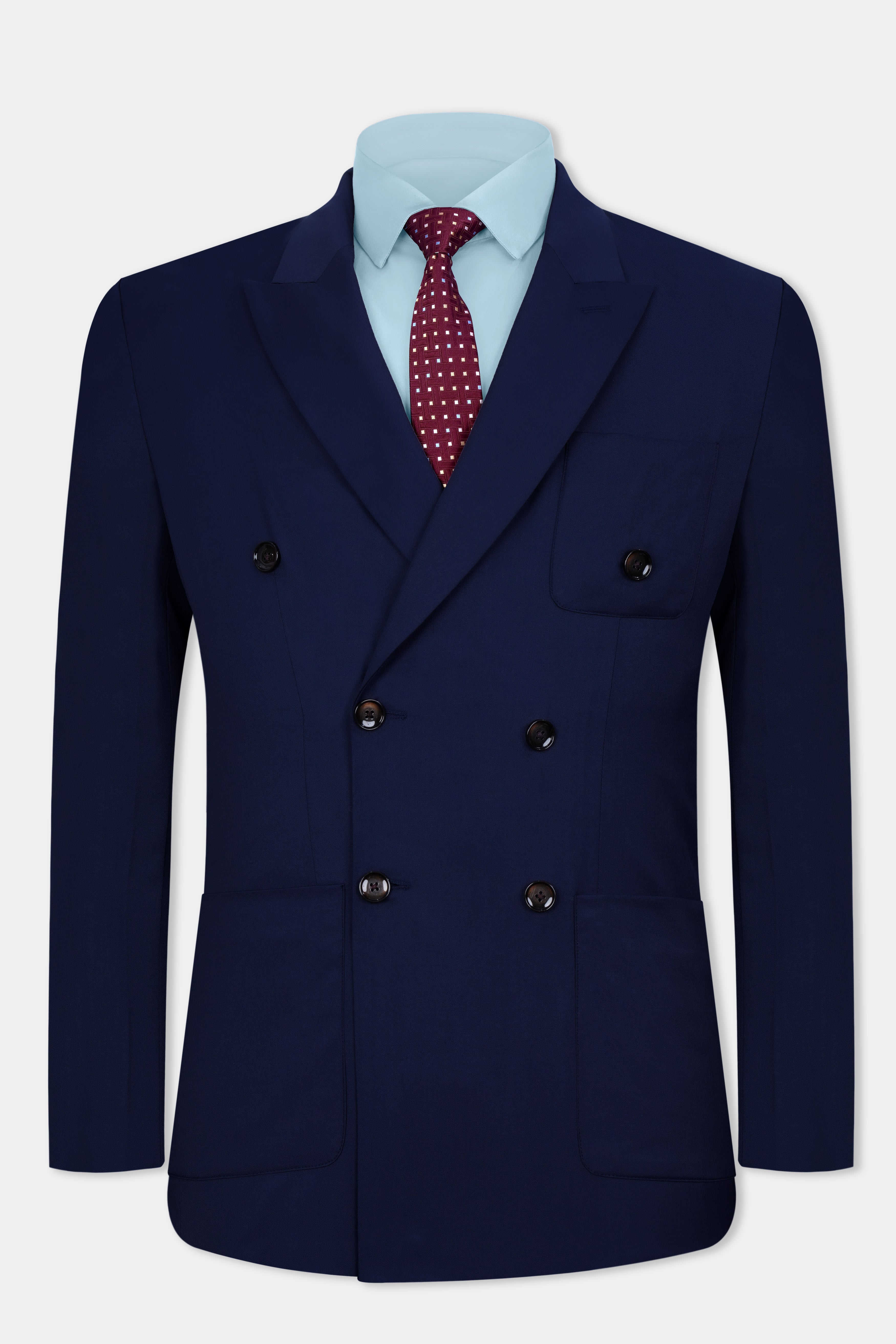 Cinder Blue Wool Rich Double Breasted Sports Blazer BL3077-DB-PP-36, BL3077-DB-PP-38, BL3077-DB-PP-40, BL3077-DB-PP-42, BL3077-DB-PP-44, BL3077-DB-PP-46, BL3077-DB-PP-48, BL3077-DB-PP-50, BL3077-DB-PP-52, BL3077-DB-PP-54, BL3077-DB-PP-56, BL3077-DB-PP-58, BL3077-DB-PP-60