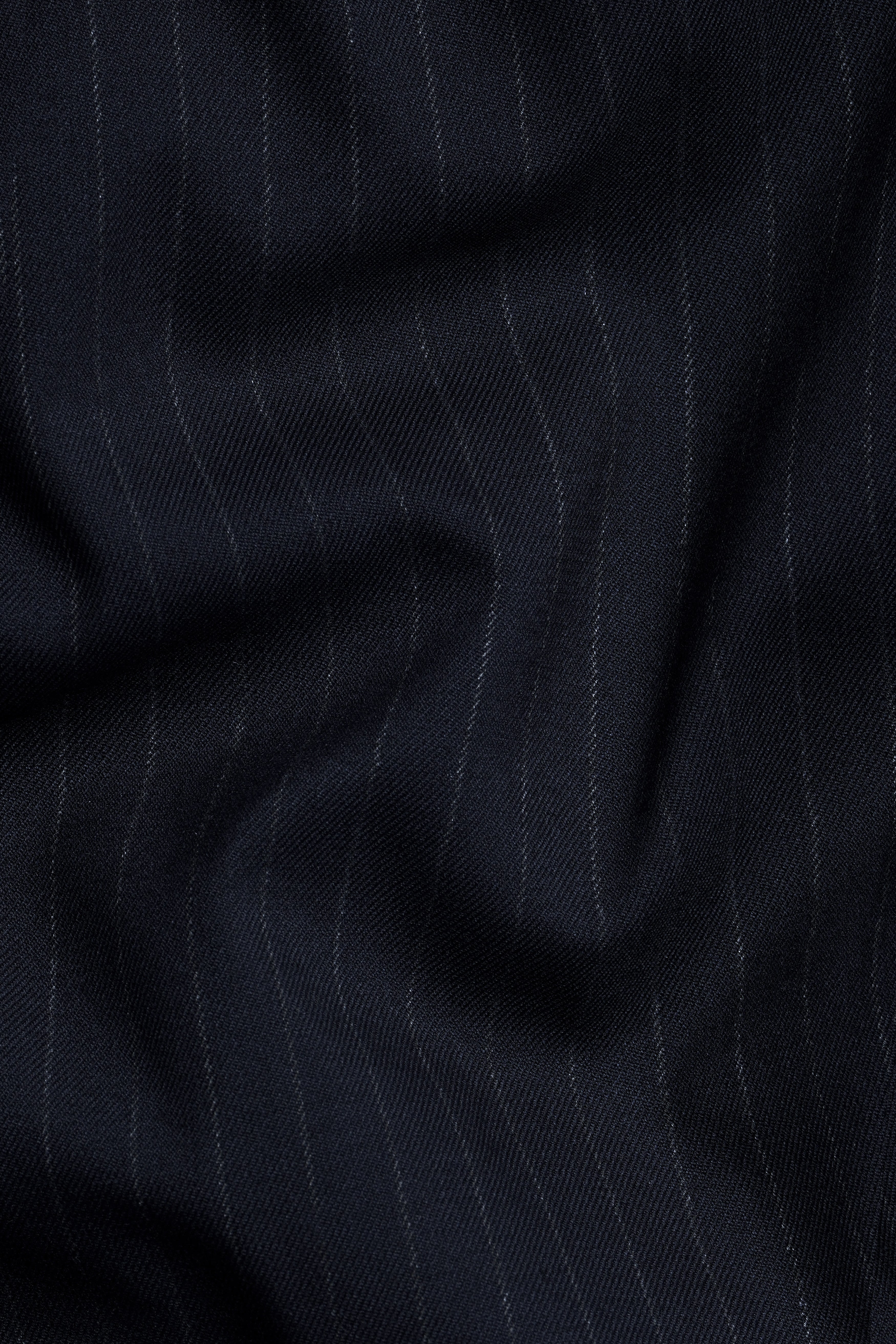 Broncos Blue Striped Wool Rich Blazer