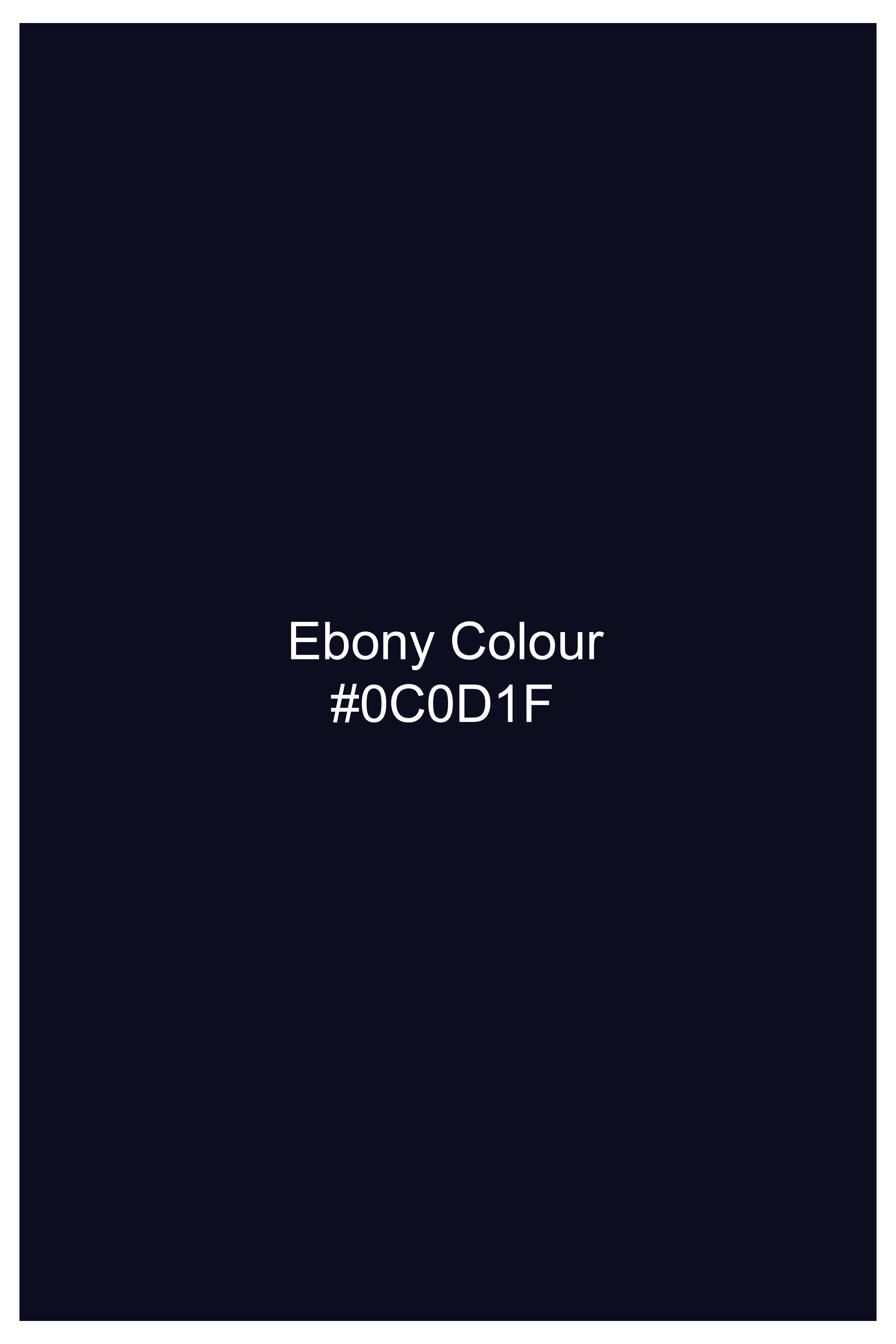 Ebony Blue Wool Rich Blazer