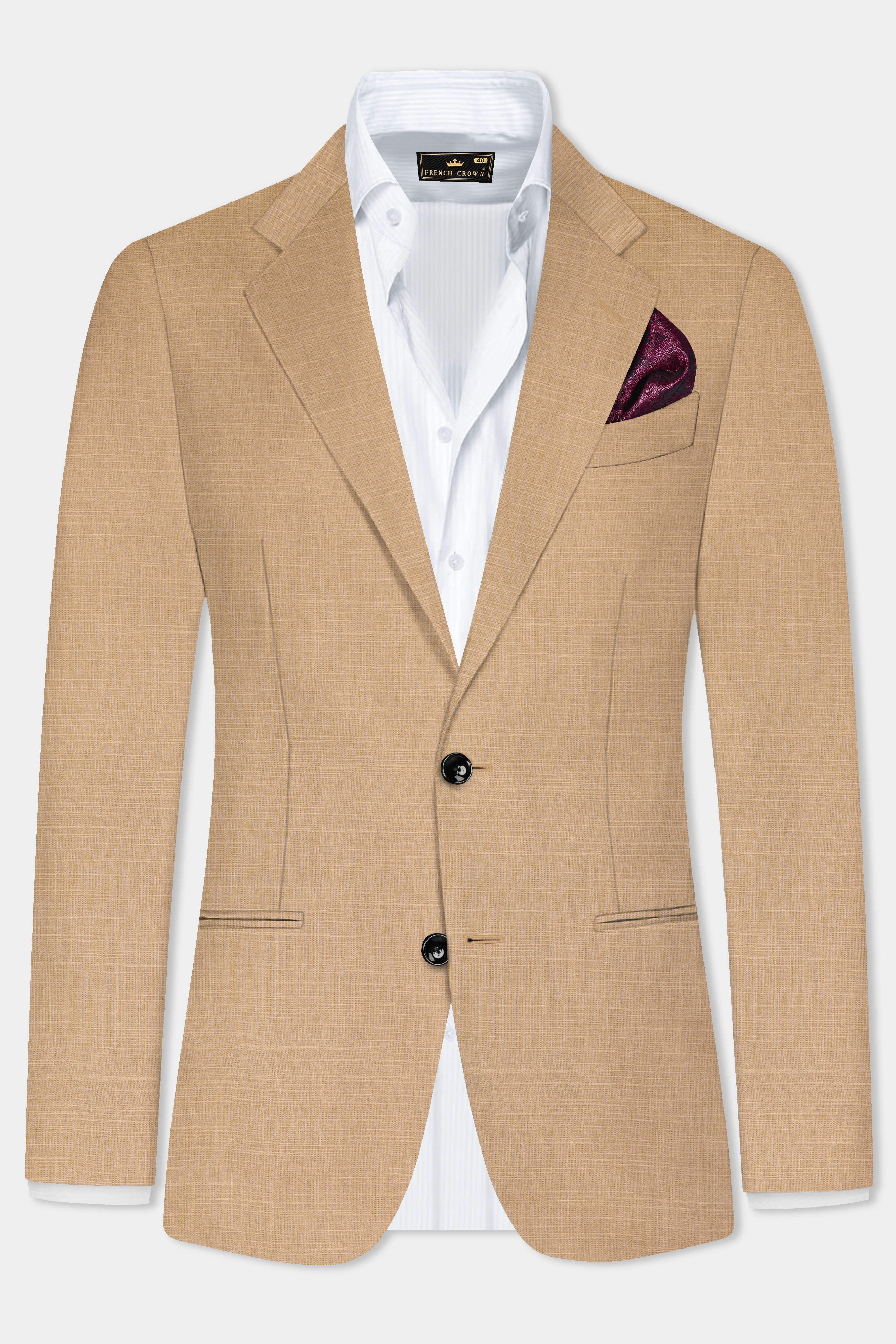 Sandrift Cream Luxurious Linen Blazer