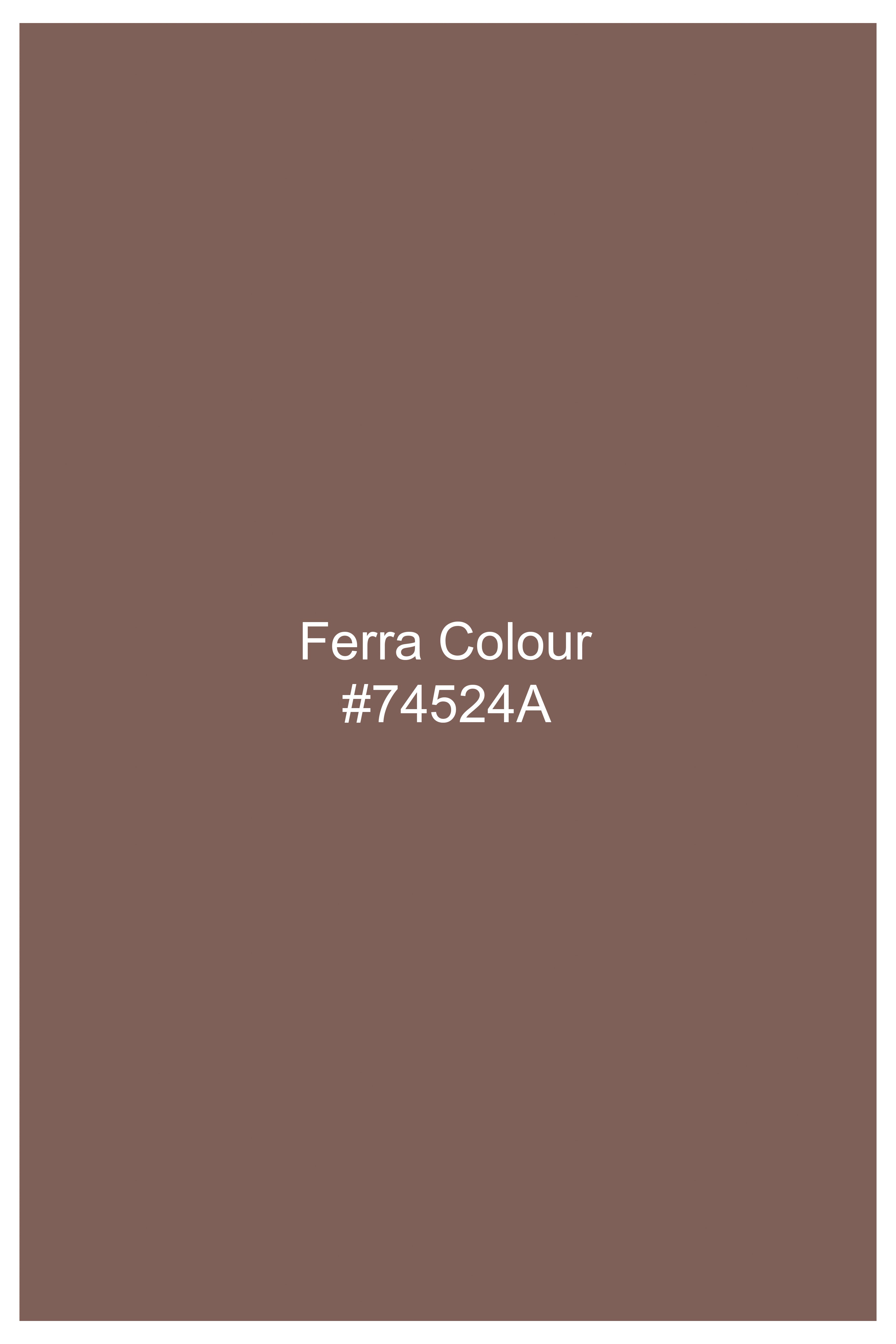 Ferra Brown Single Breasted Designer Blazer