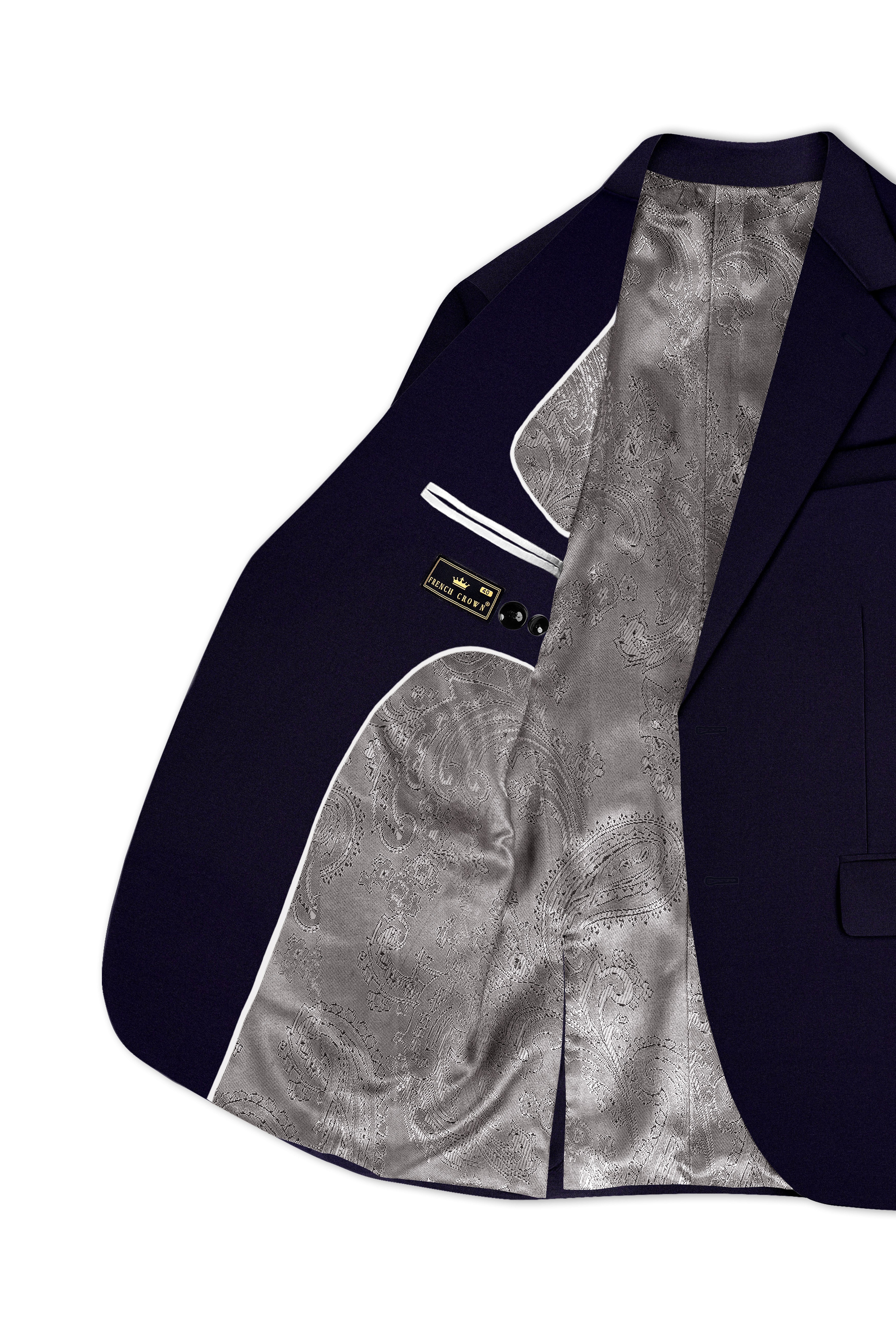 Vistaro-Korean Blue (The Best Blue We Have) Wool Rich Stretchable Traveler Blazer