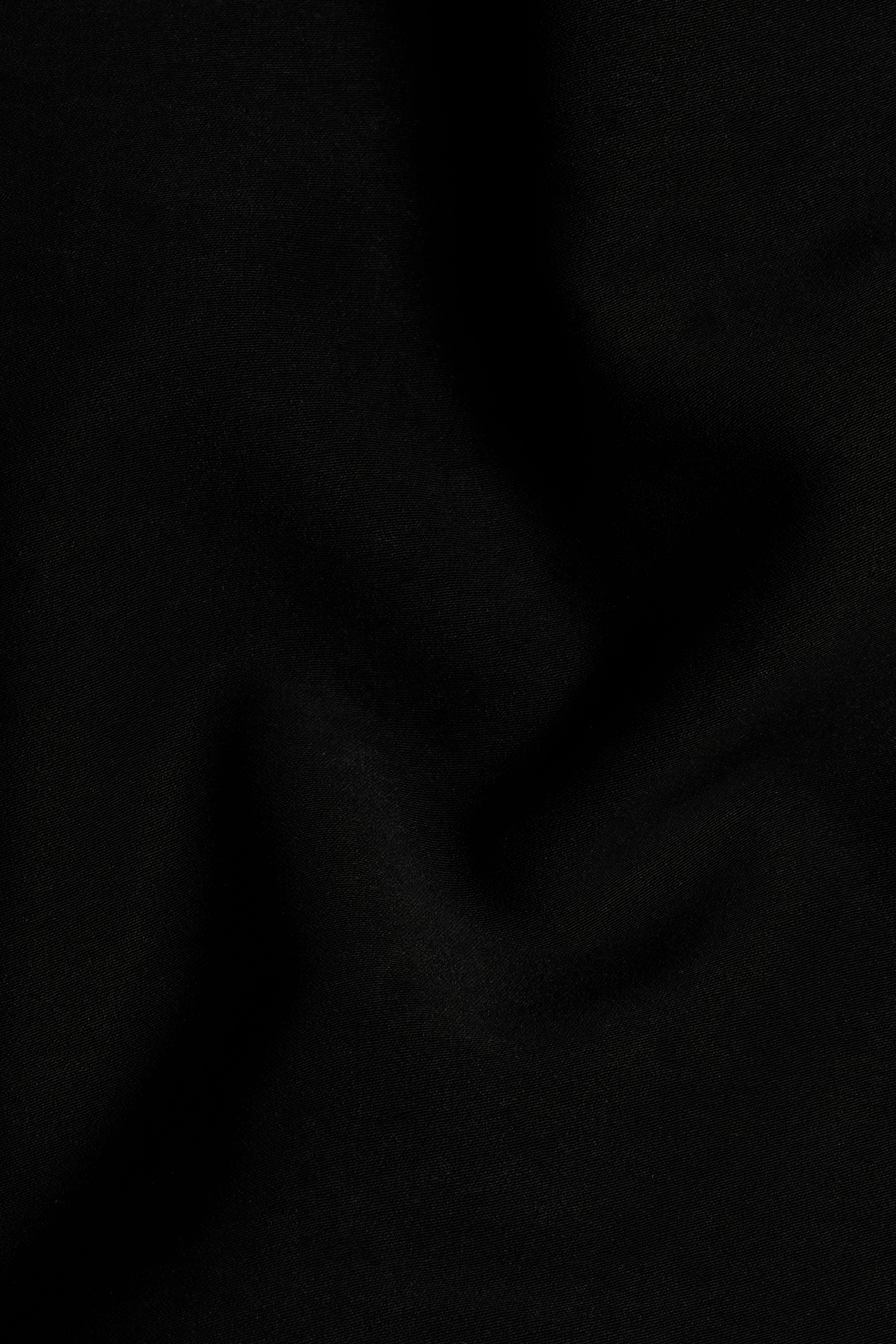 Noirex-Korean Black (The Best Black We Have) Floral Embroidered Wool Rich Designer 4-Way Stretch Tuxedo Blazer