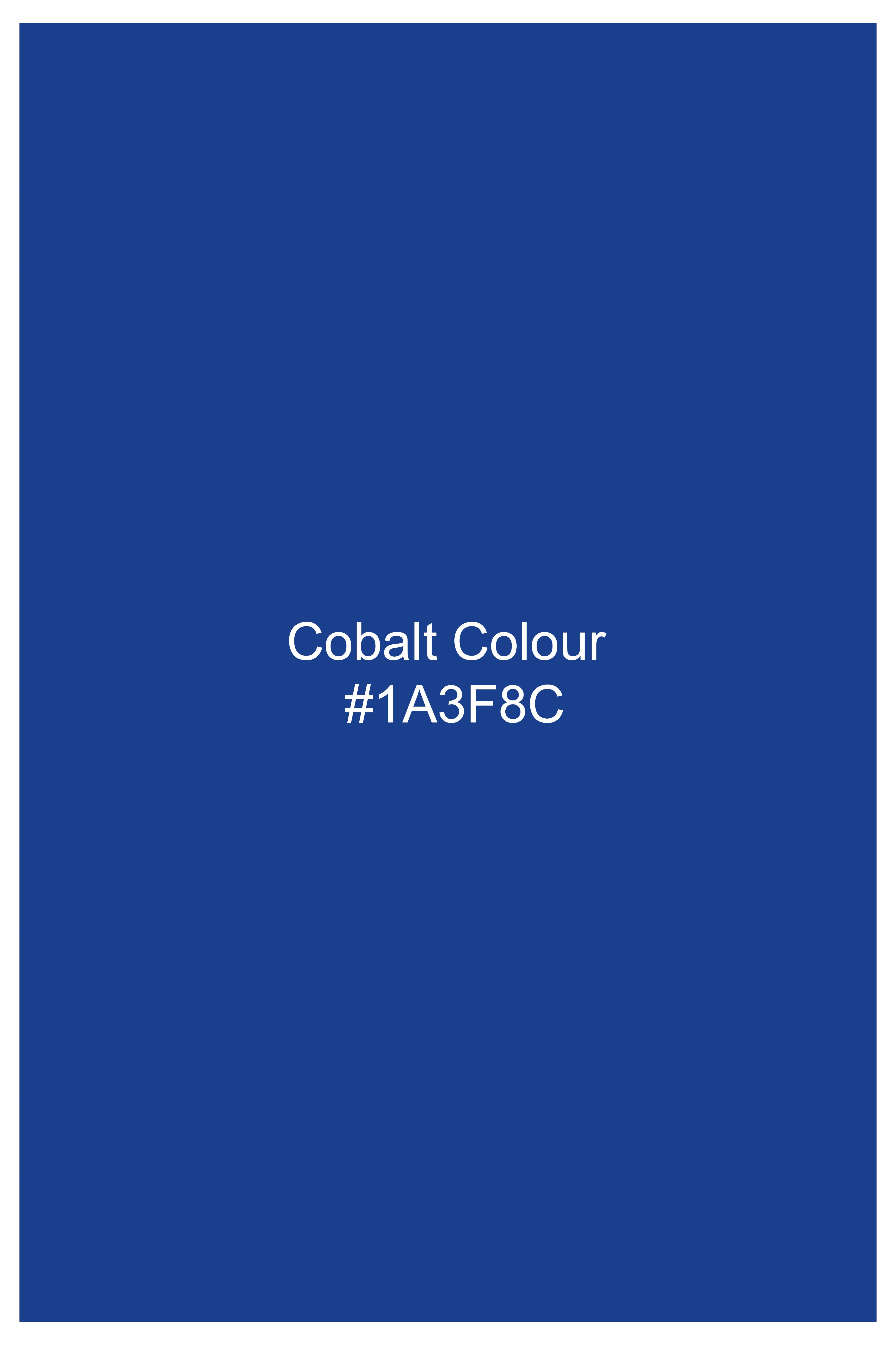 Cobalt Blue Corduroy Premium Single Breasted Sports Blazer