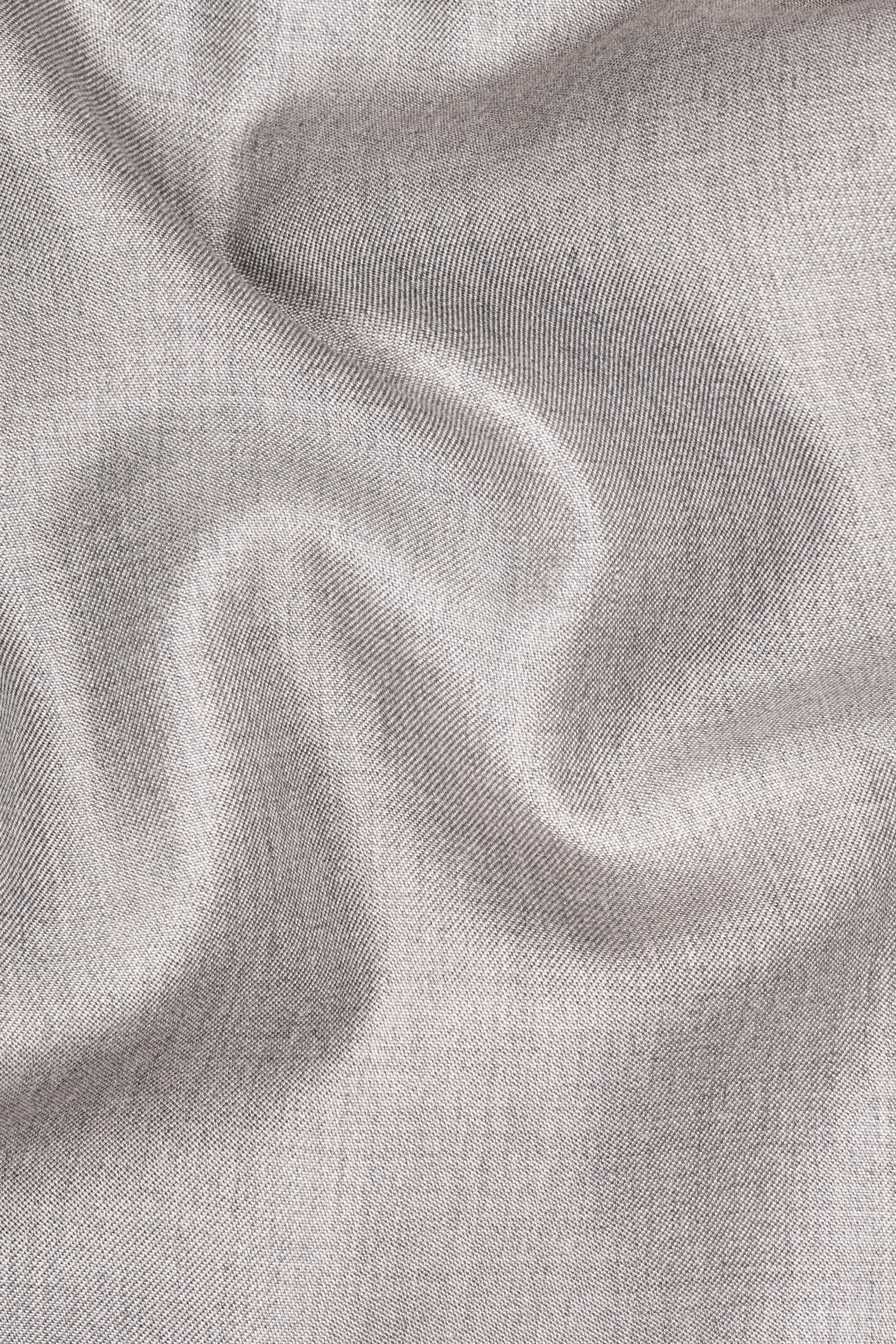 Martini Cream Textured Wool Rich Bandhgala Blazer