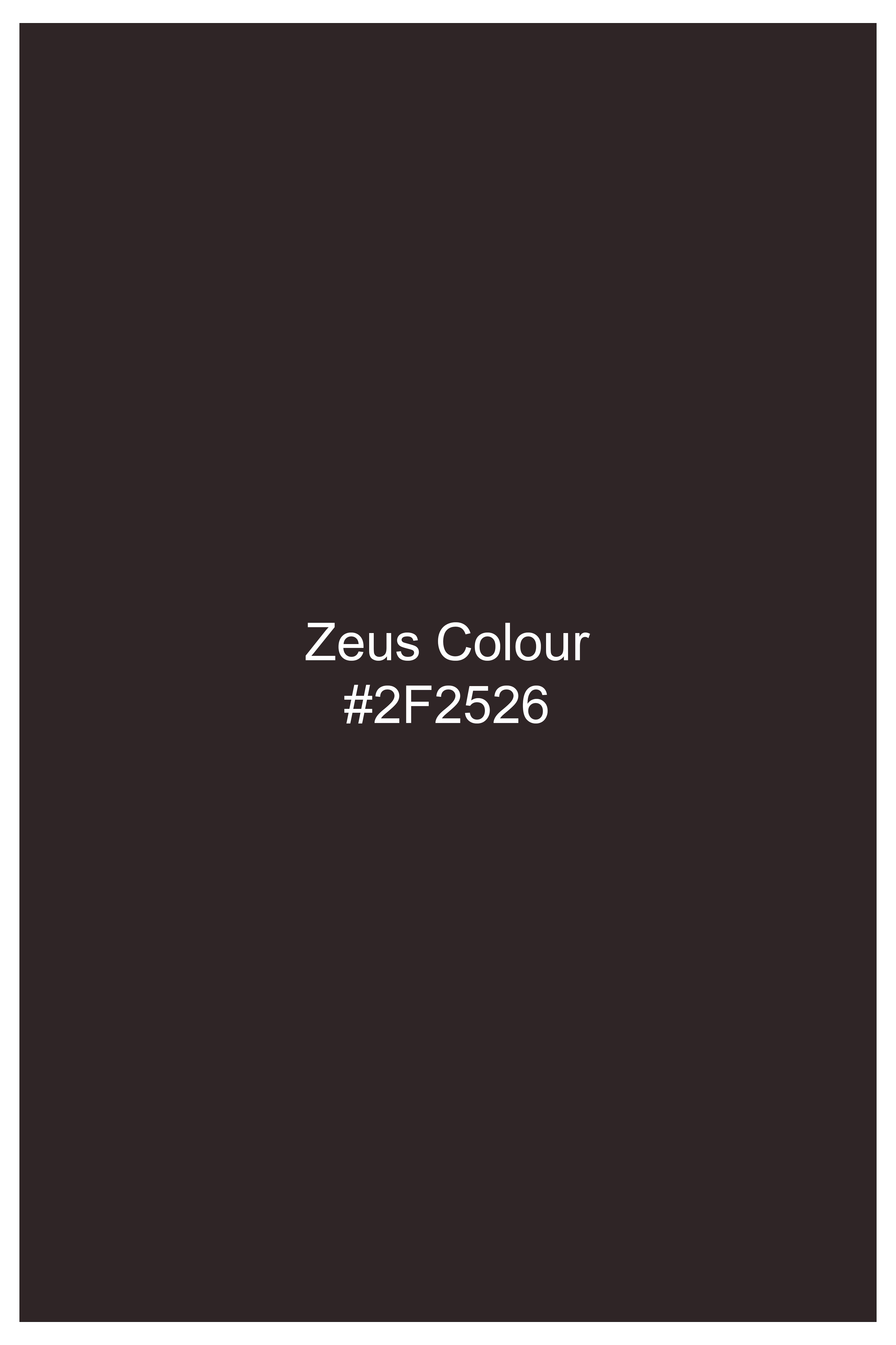 Zeus Brown Dobby Textured Wool Blend Blazer