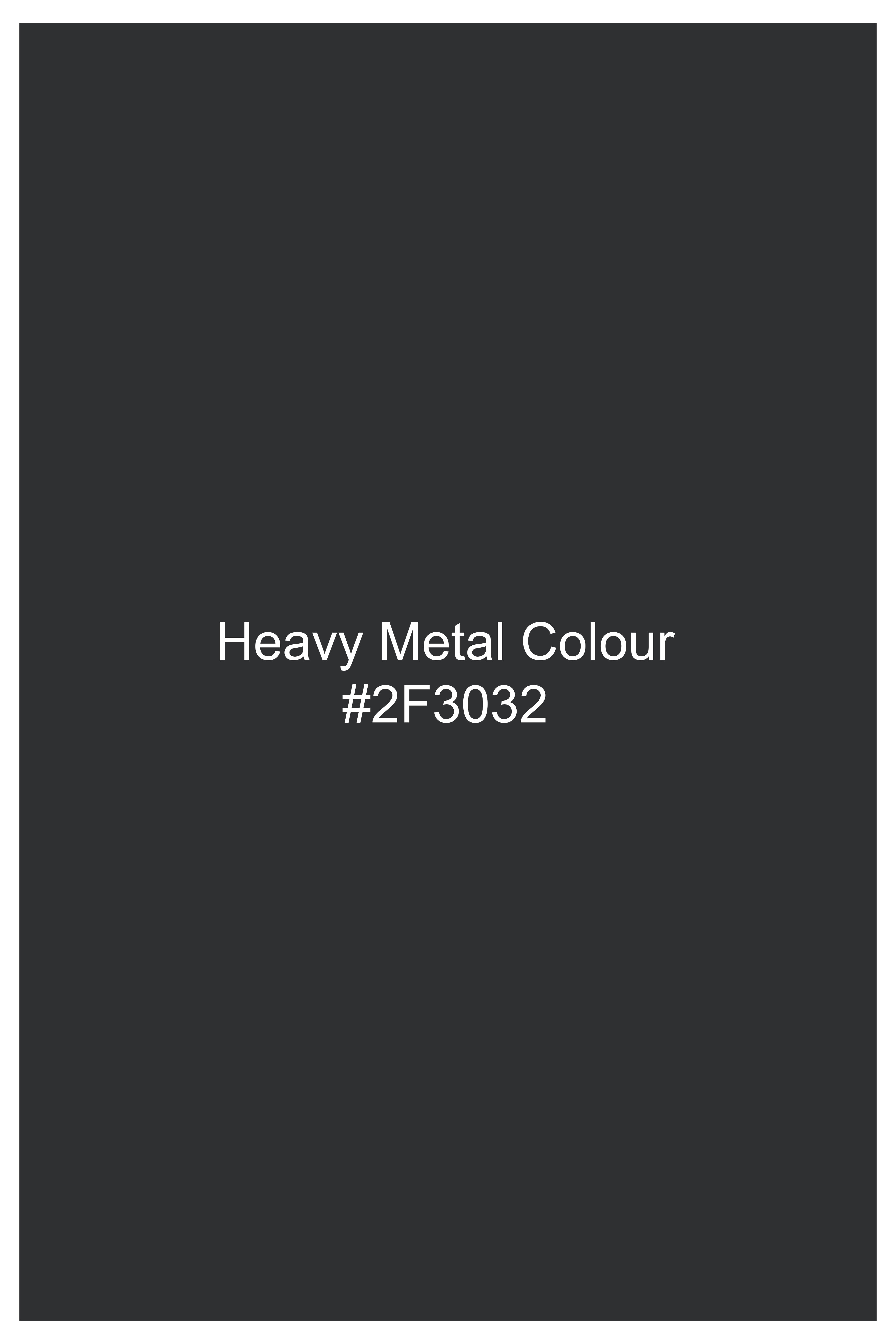 Heavy Metal Gray Plaid Wool Blend Blazer