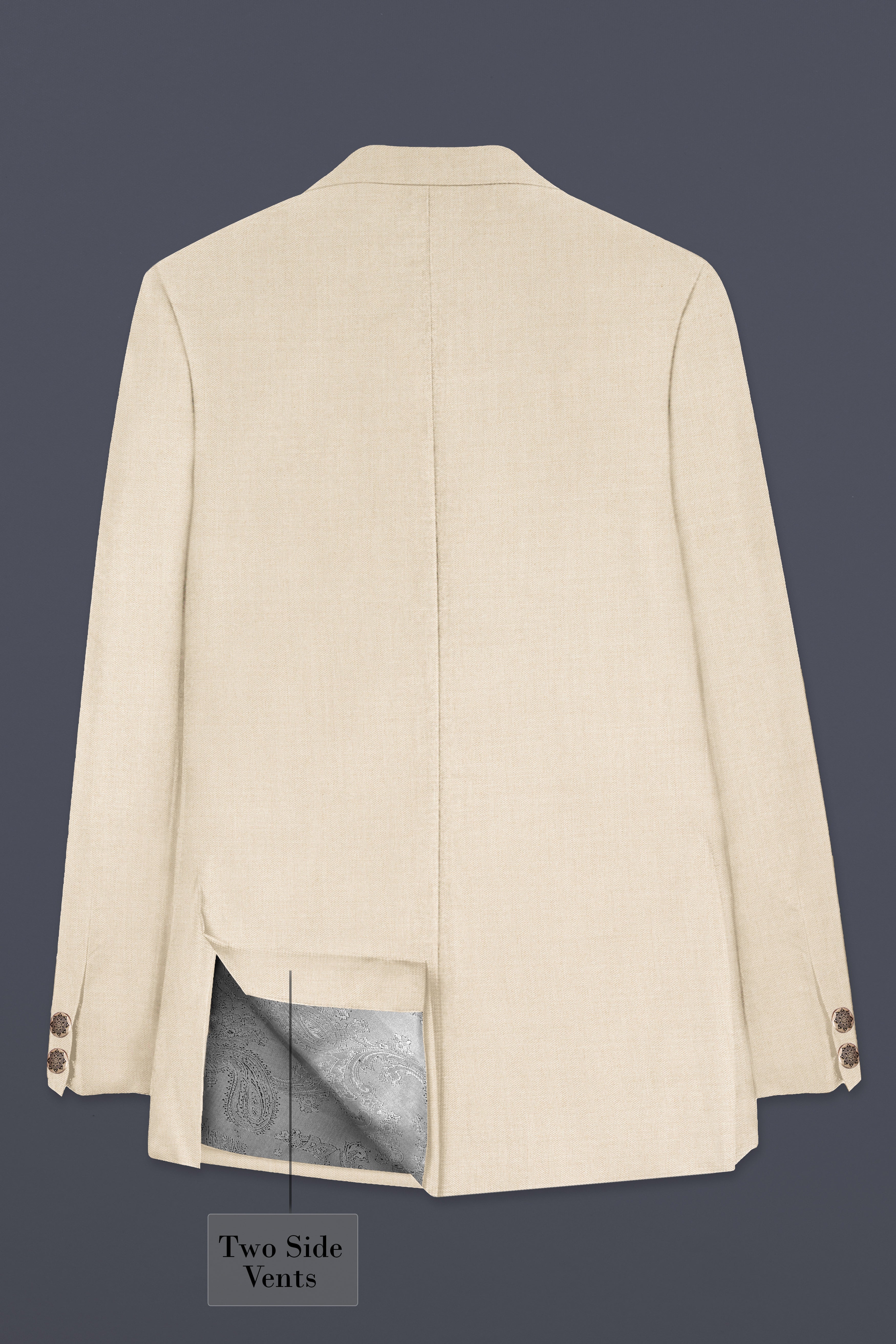 Mercury Cream Bandhgala Blazer