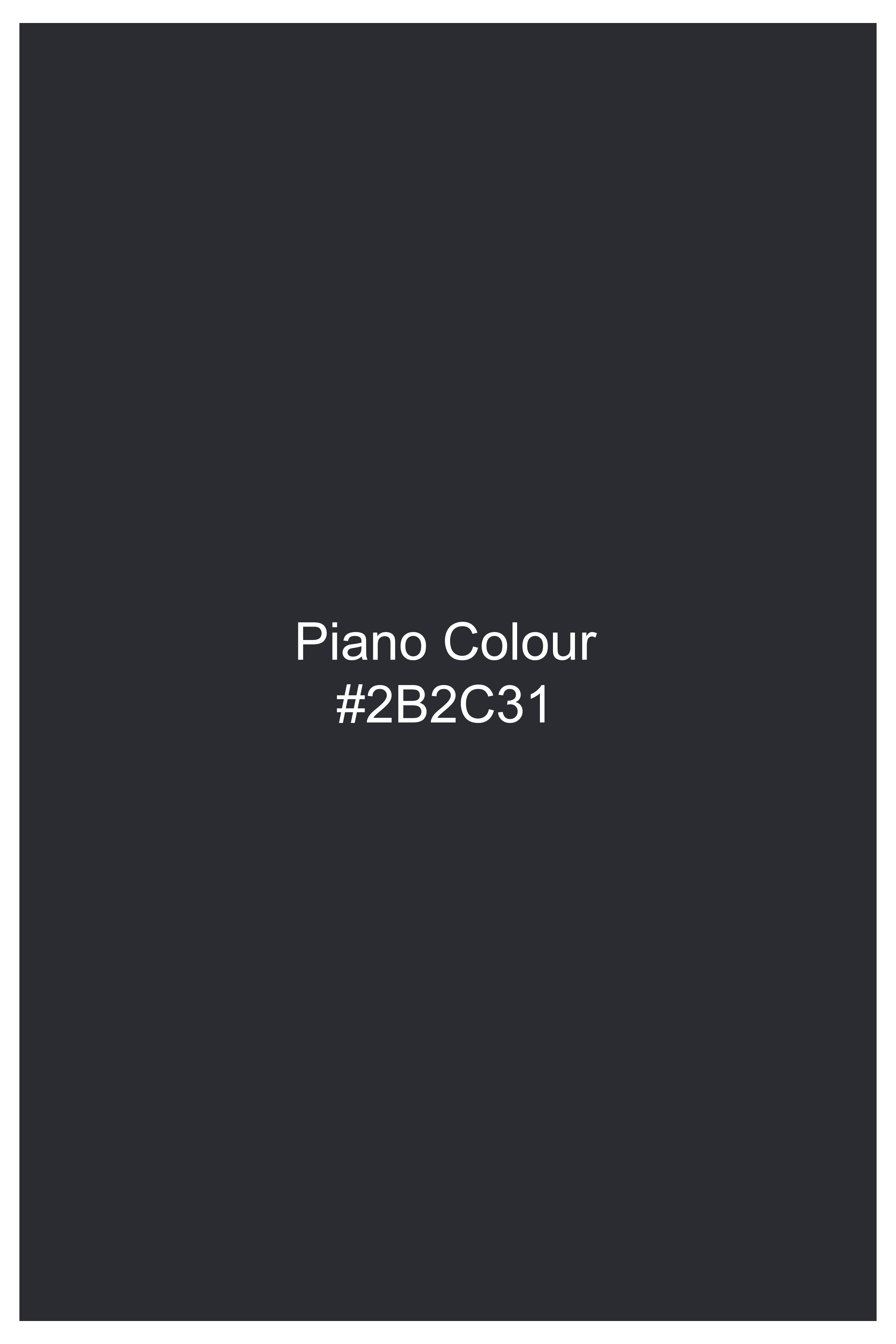 Piano Gray Wool Blend Single Breasted Blazer