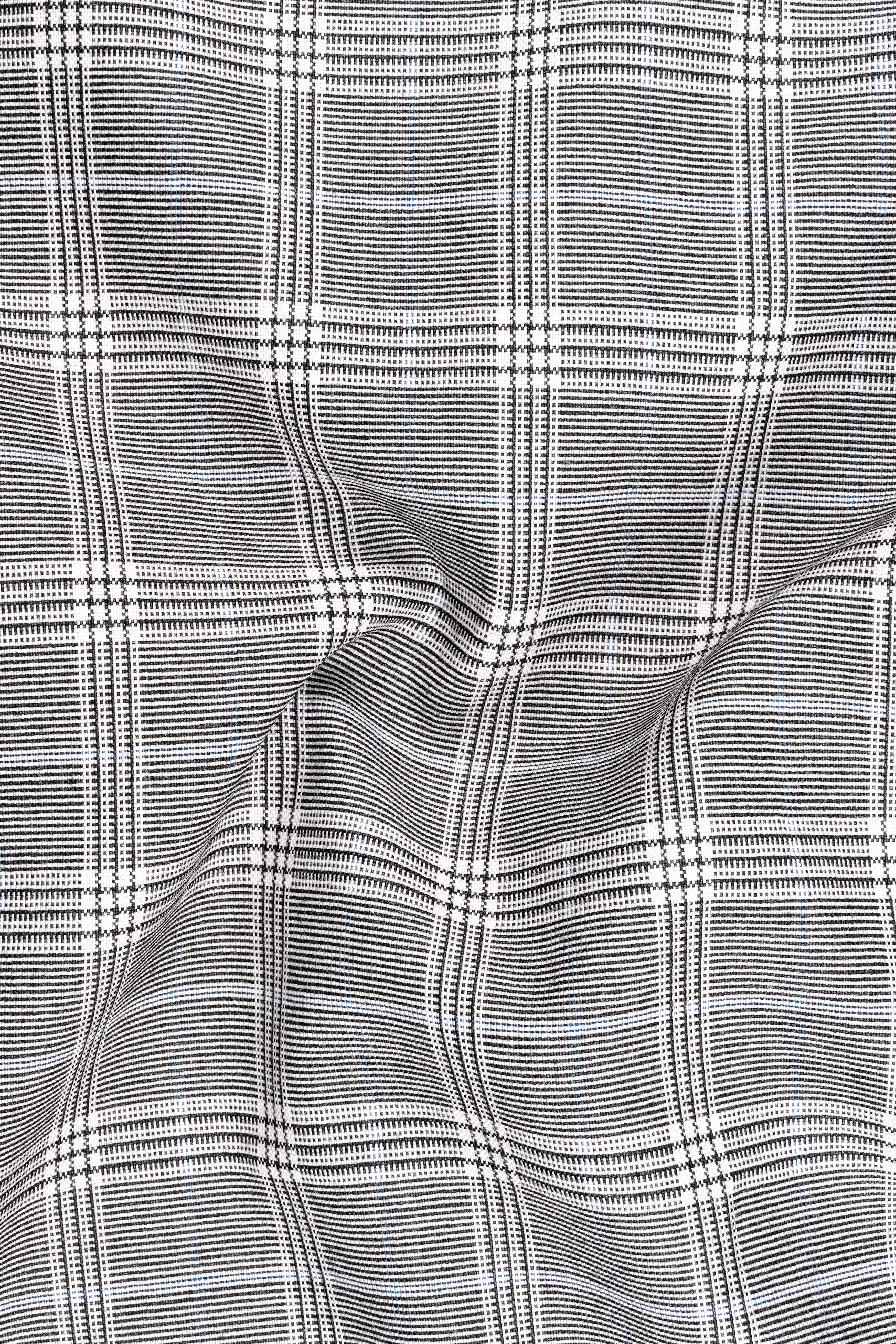 Monsoon Gray Plaid Wool Rich Single Breasted Blazer