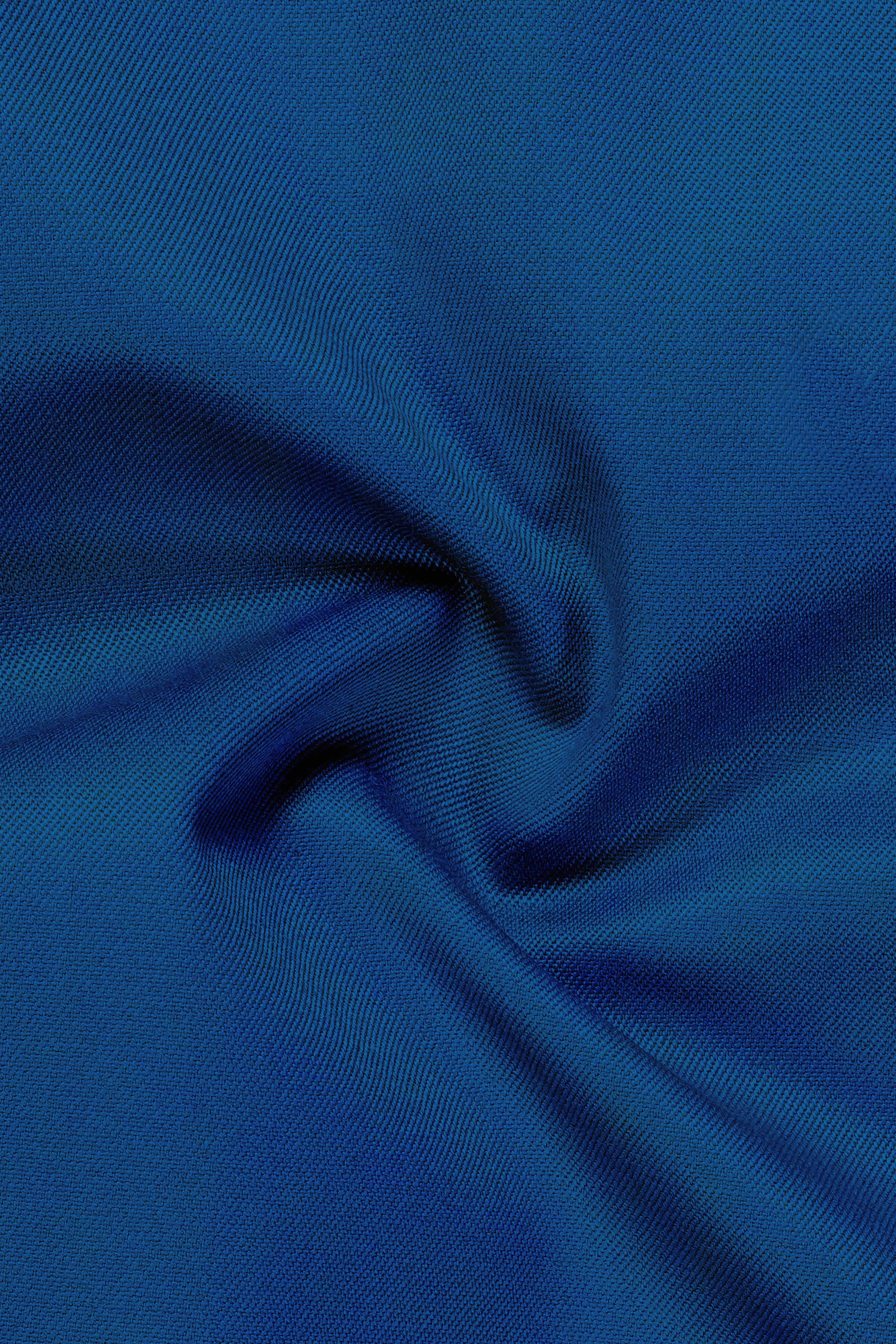 Cerulean Elite-Cobalt Blue Solid Wool Rich Single Breasted Slight Stretch Blazer