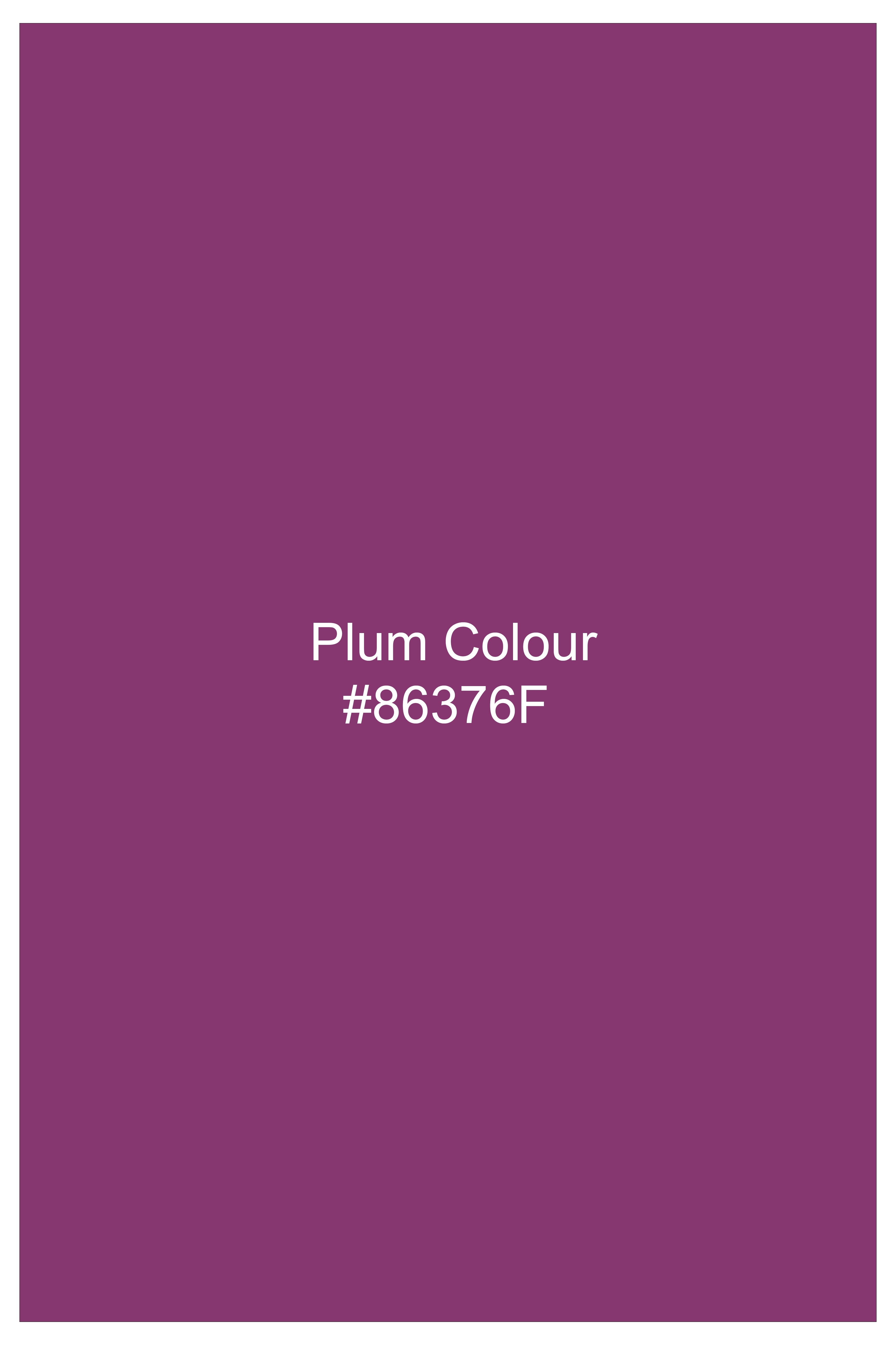 Orchid-Plum Pink Gingham Plaid Wool Rich Double Breasted Blazer