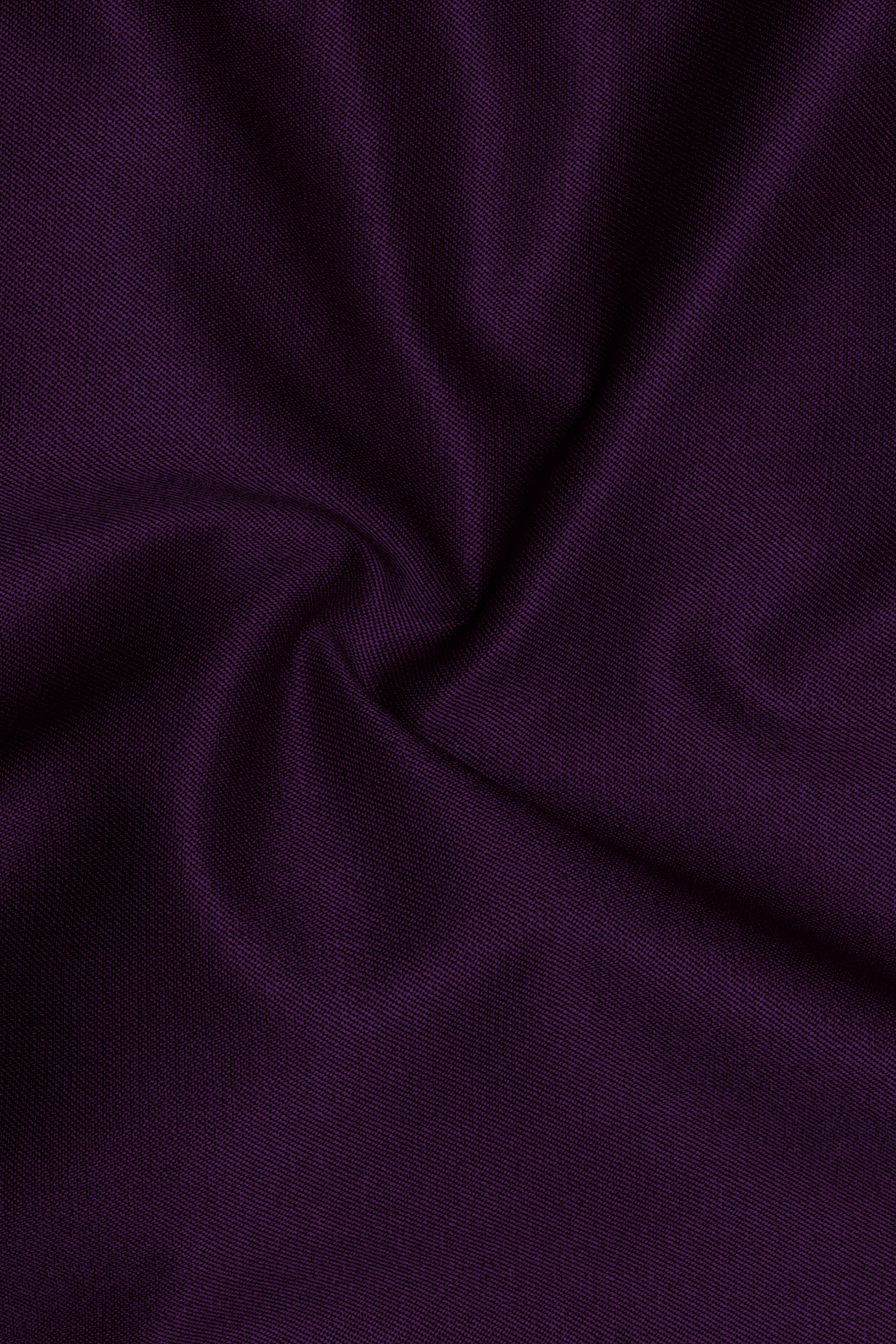 Regal Plum-Eggplant Purple Solid Wool Rich Tuxedo Slight Stretch Blazer