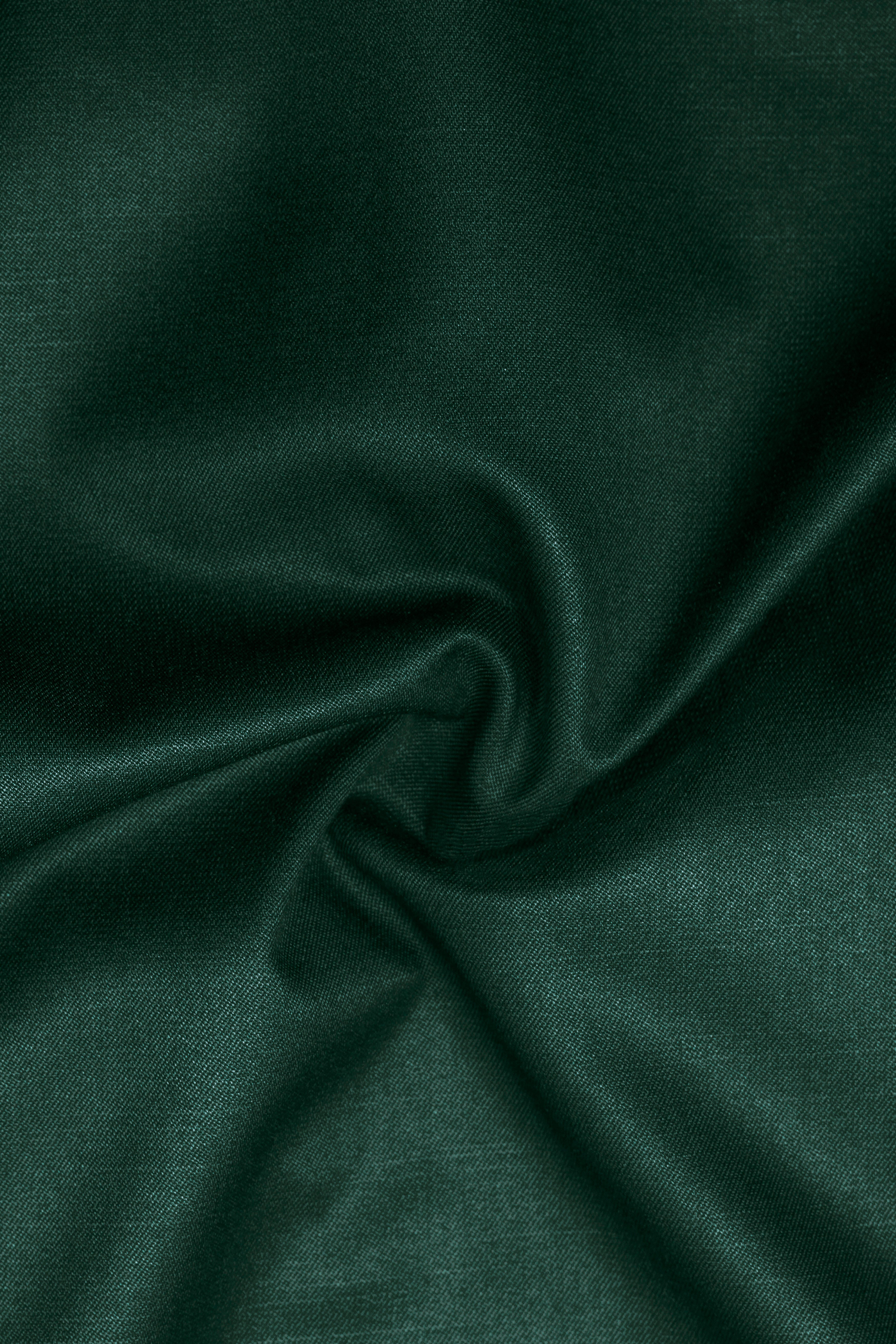 Chicago Green Solid Wool Rich Single Breasted Blazer