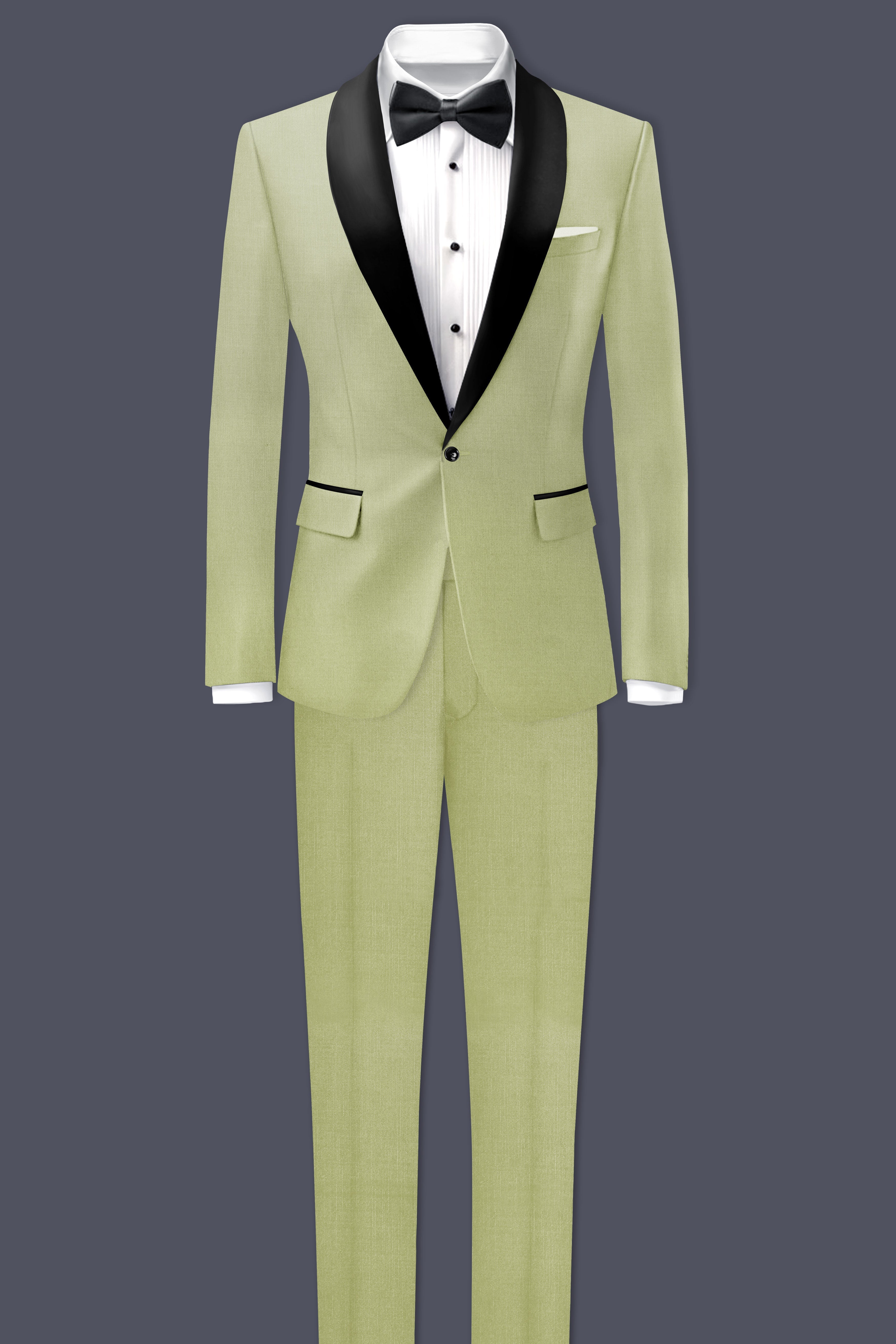 slim fit dress slacks Lime Green Linen 3 Piece Suit – Tweedmaker