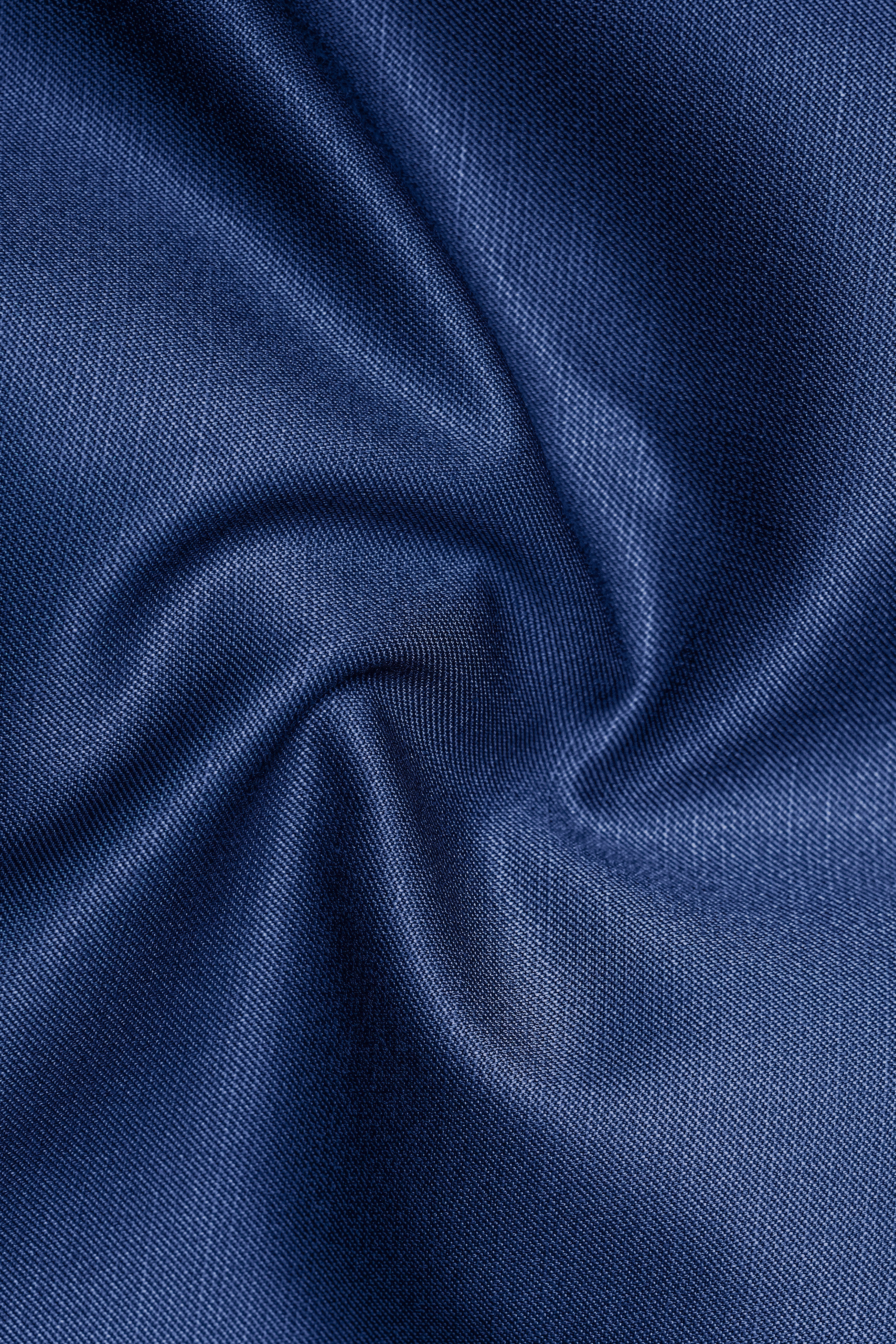 Marinoir-Cello Blue Wool Rich Tuxedo Slight Stretch Blazer