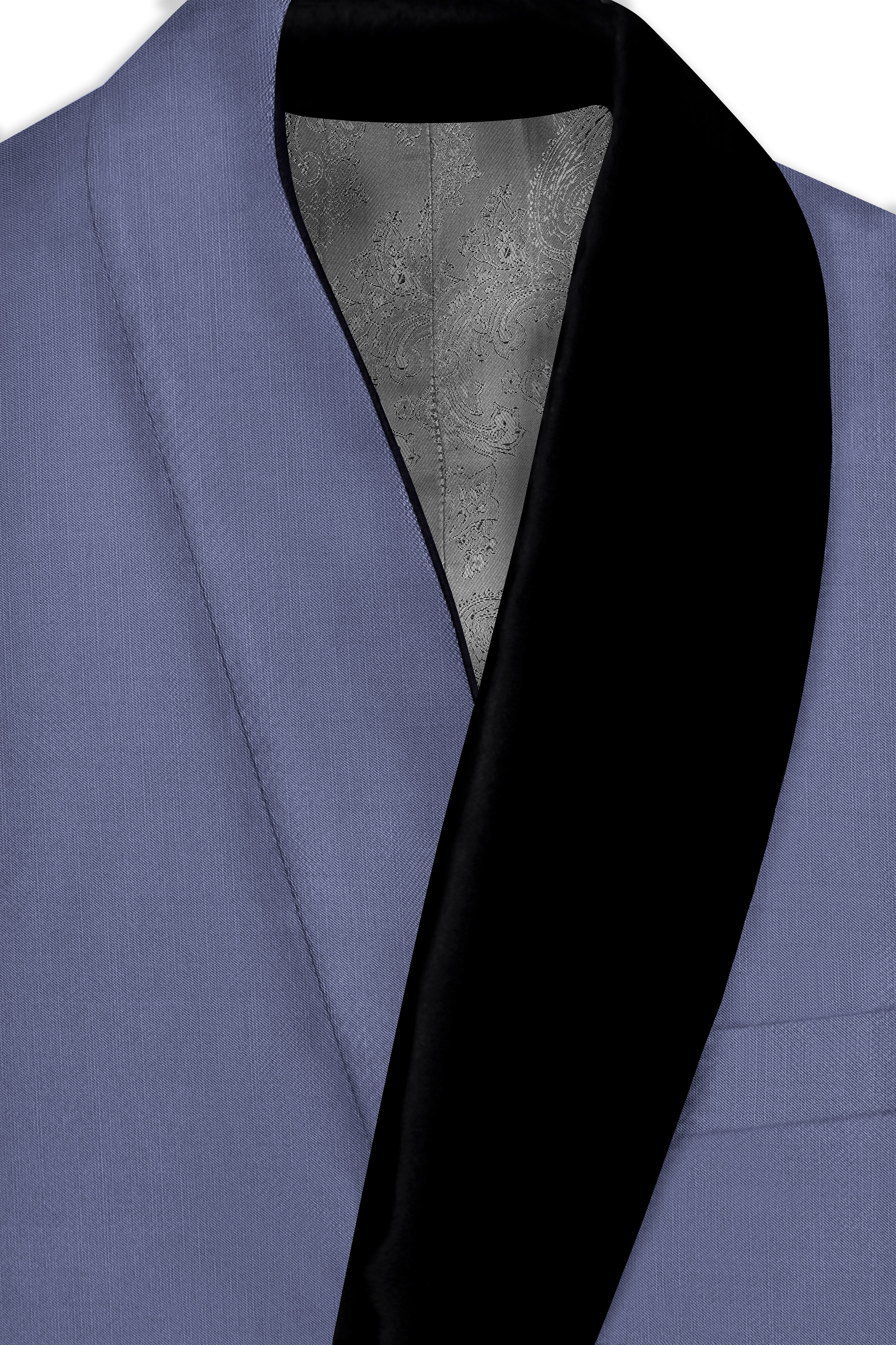 Zenith-Comet Blue Wool Rich Tuxedo Stretchable Traveler Blazer