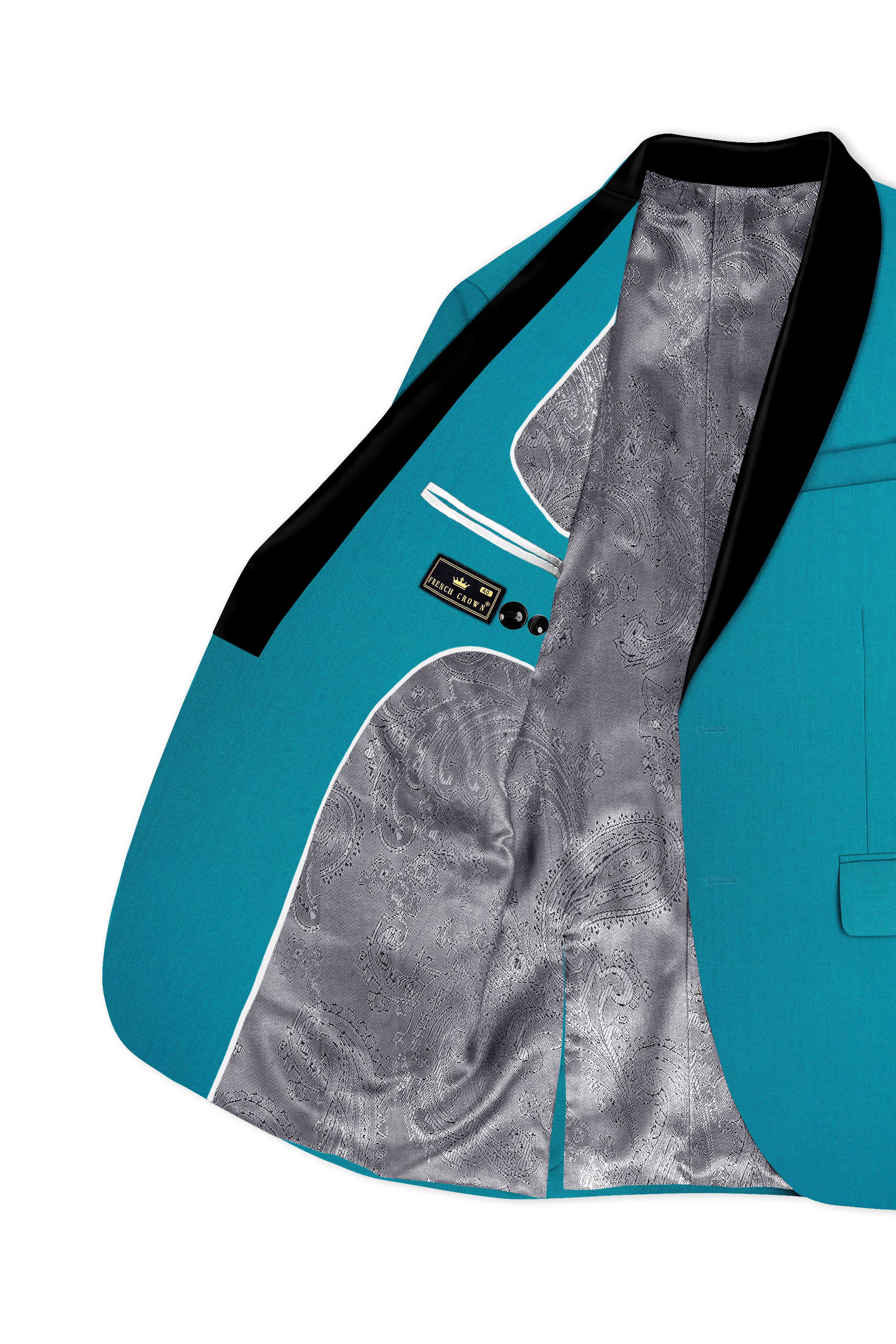 Zephirsurfie Green Wool Rich Tuxedo Stretchable Traveler Blazer
