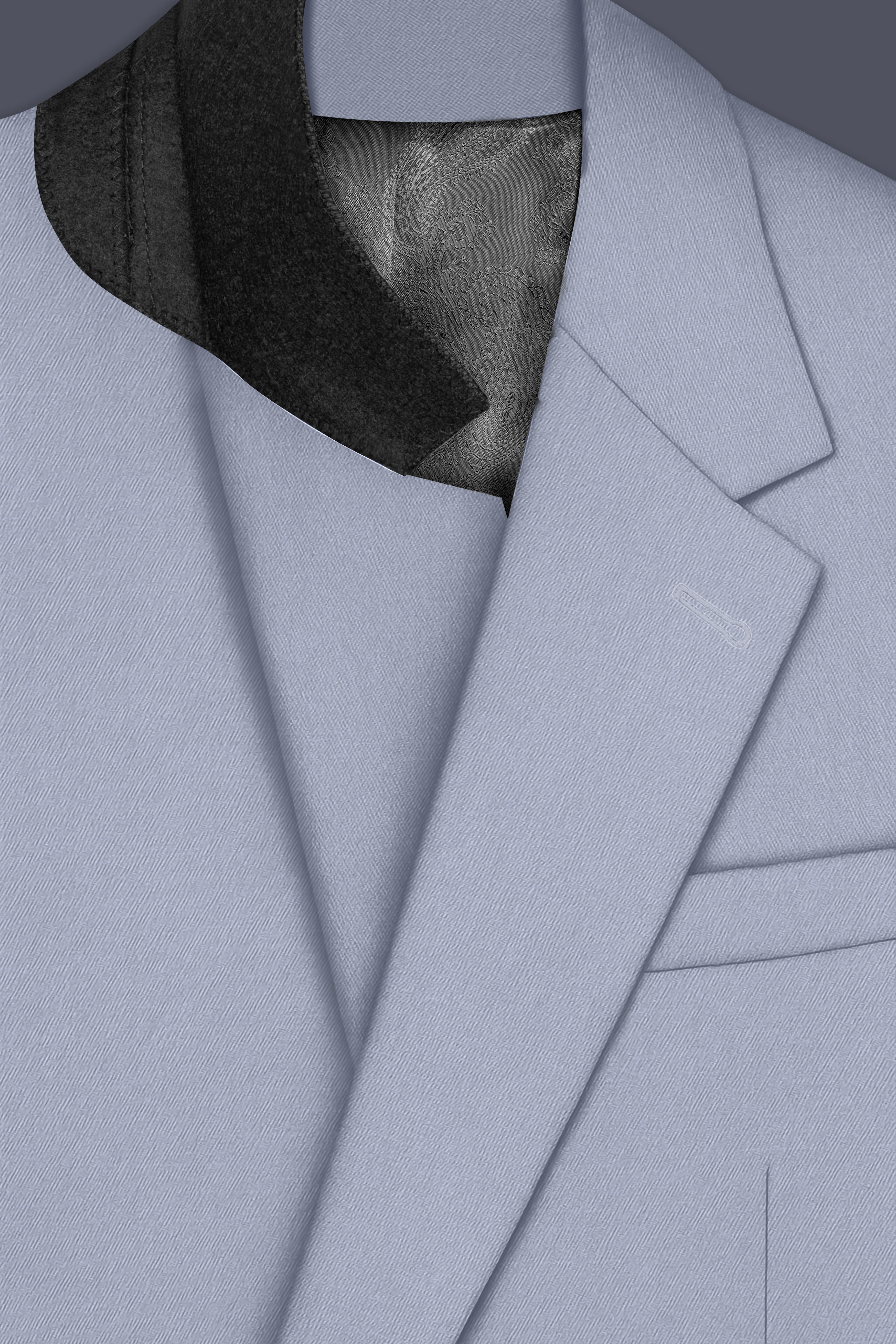 Silgrove-Loblolly Gray Wool Rich Single Breasted Stretchable Traveler Blazer