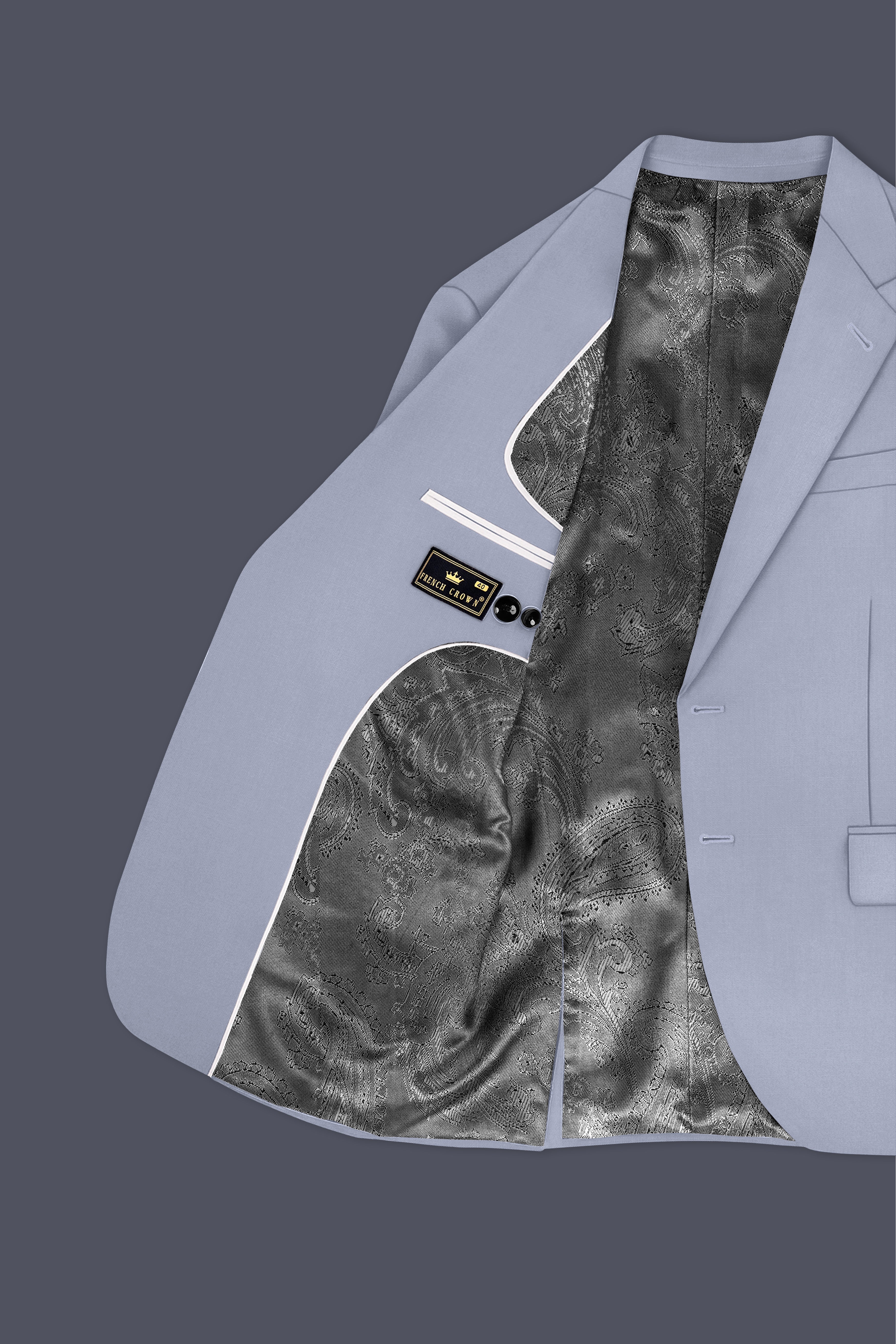 Silgrove-Loblolly Gray Wool Rich Single Breasted Stretchable Traveler Blazer