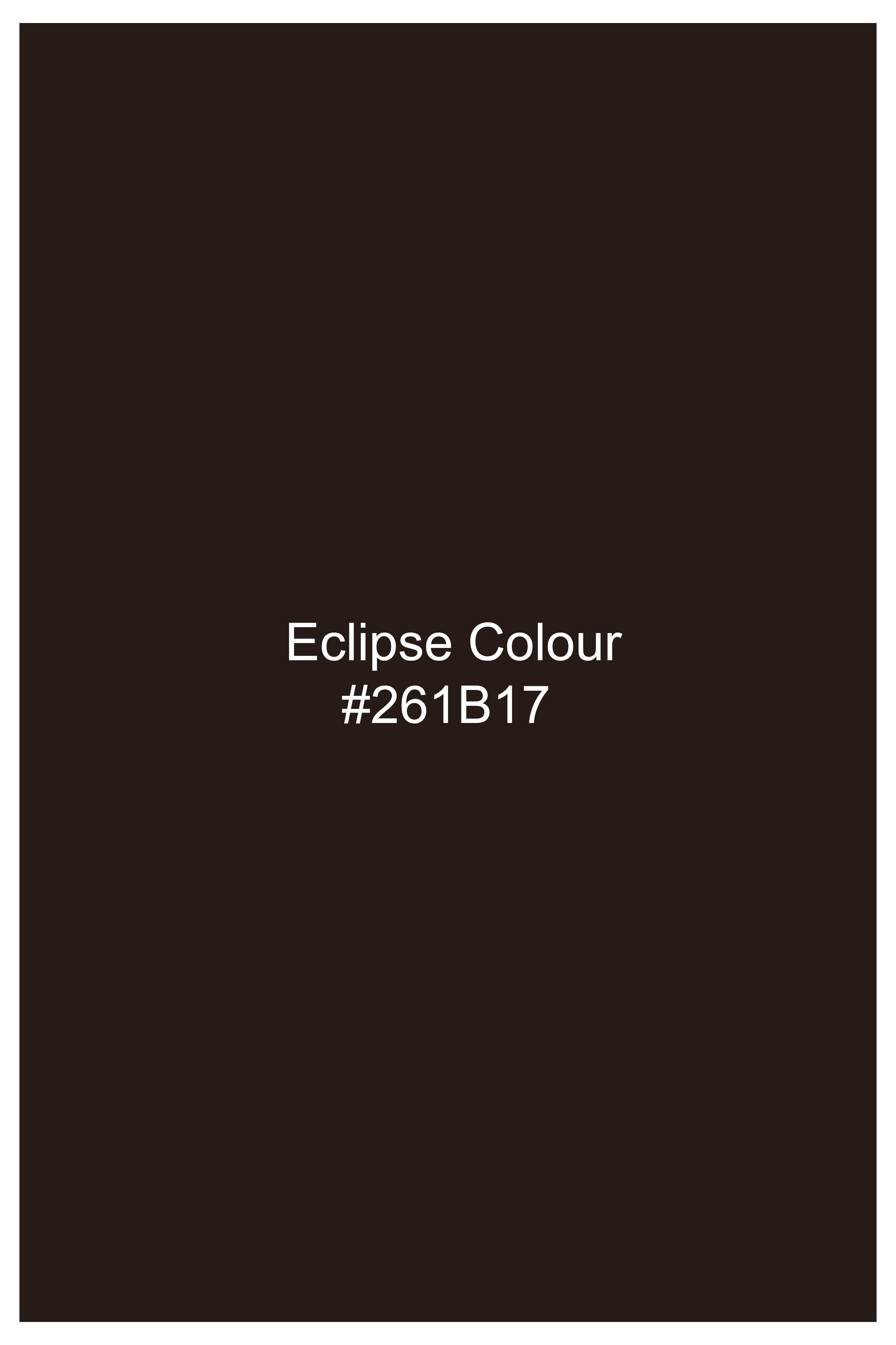 Moirayn-Eclipse Brown Wool Rich Tuxedo Blazer