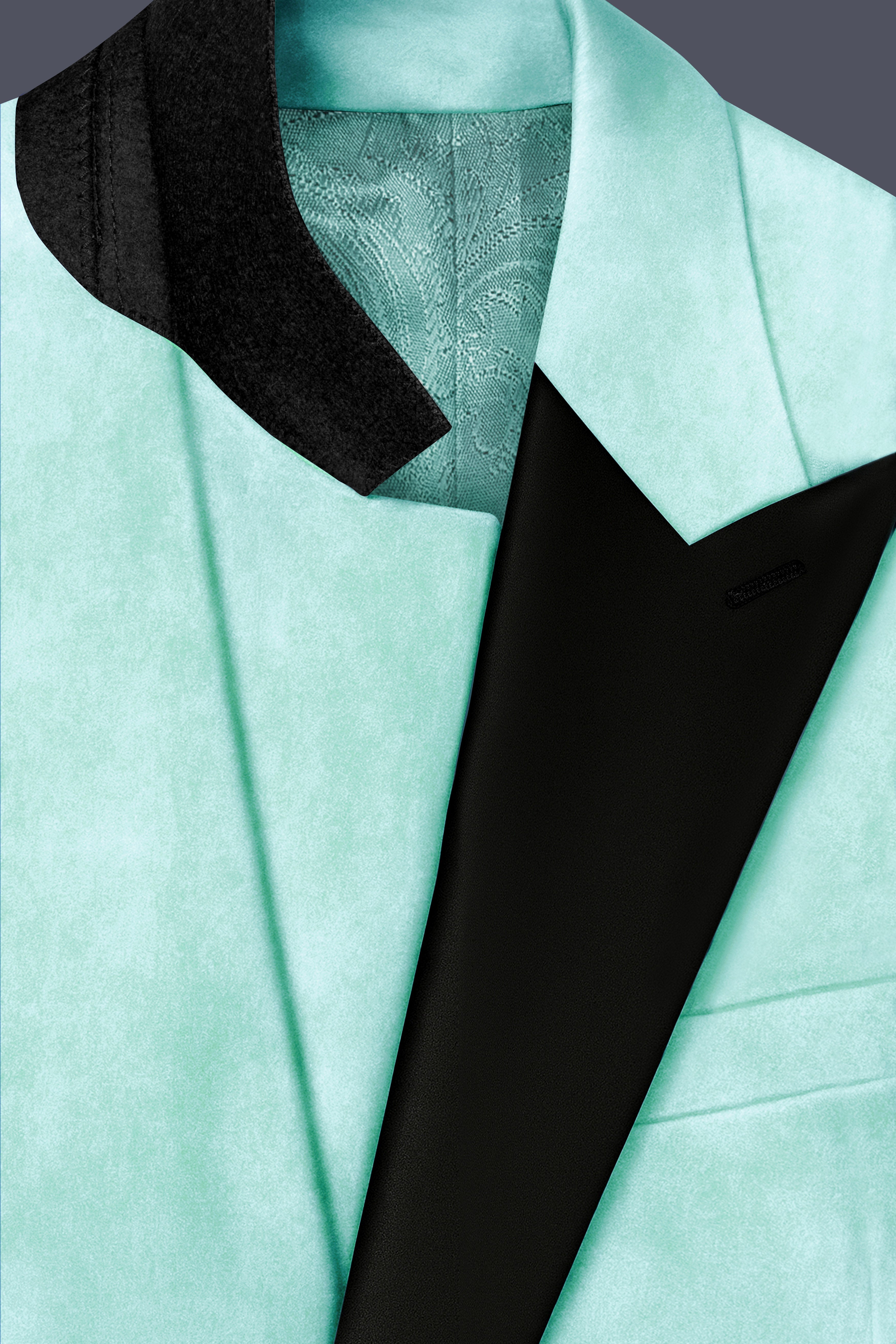 Verdalis-Cruise Green Velvet Peak Lapel Tuxedo Blazer