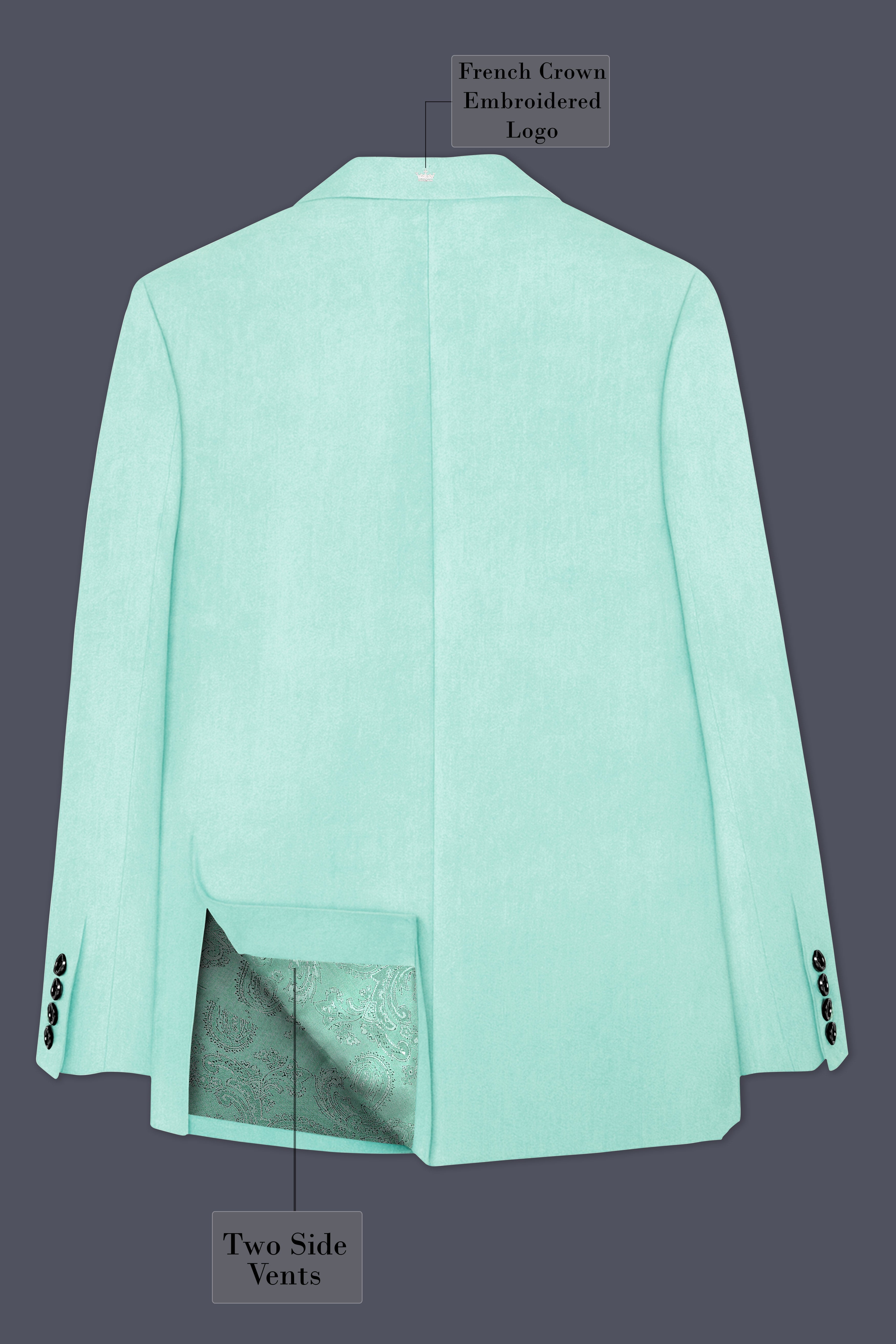 Verdalis-Cruise Green Velvet Peak Lapel Tuxedo Blazer