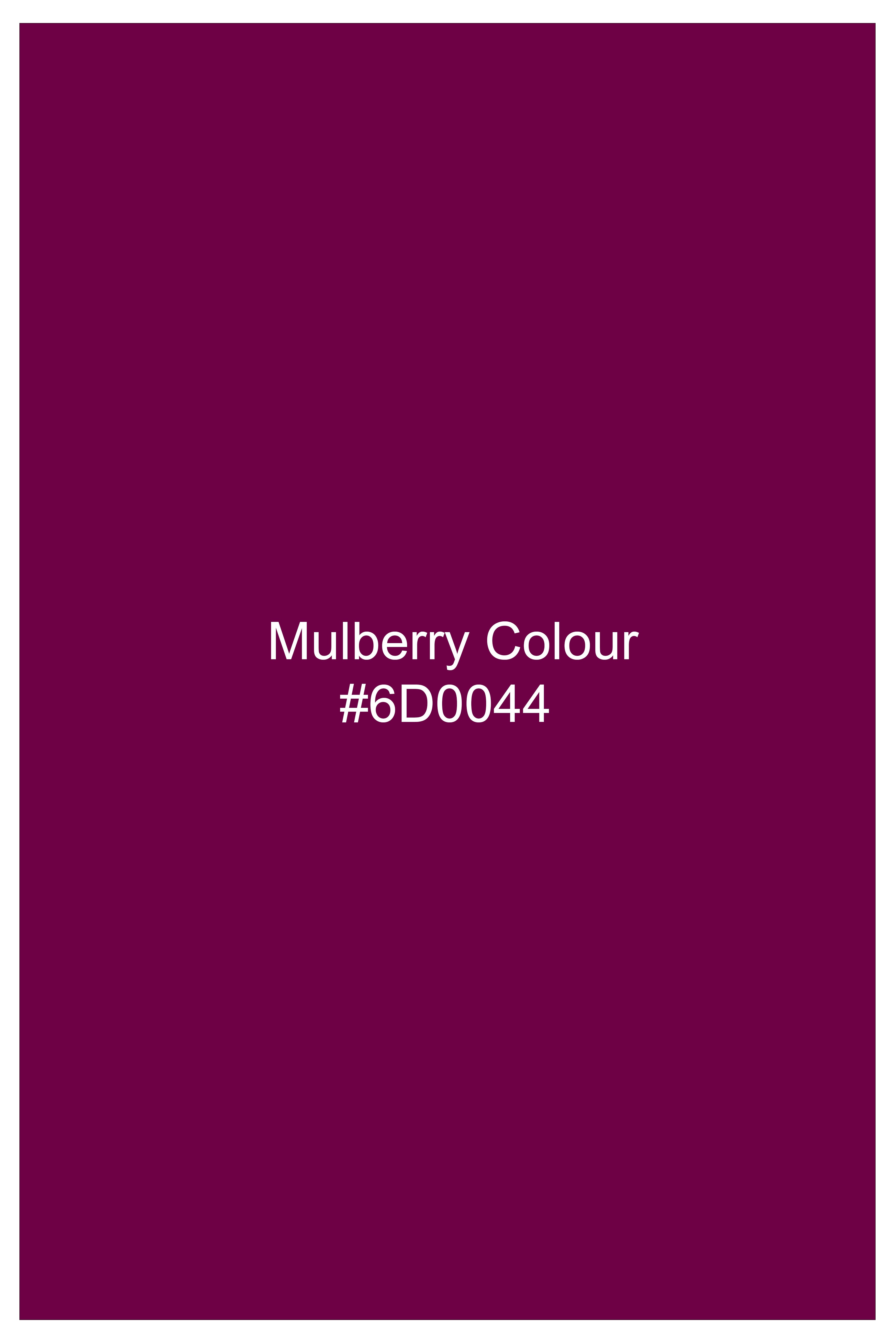 Velcrimora-Mulberry Purple Velvet Peak Lapel Tuxedo Blazer