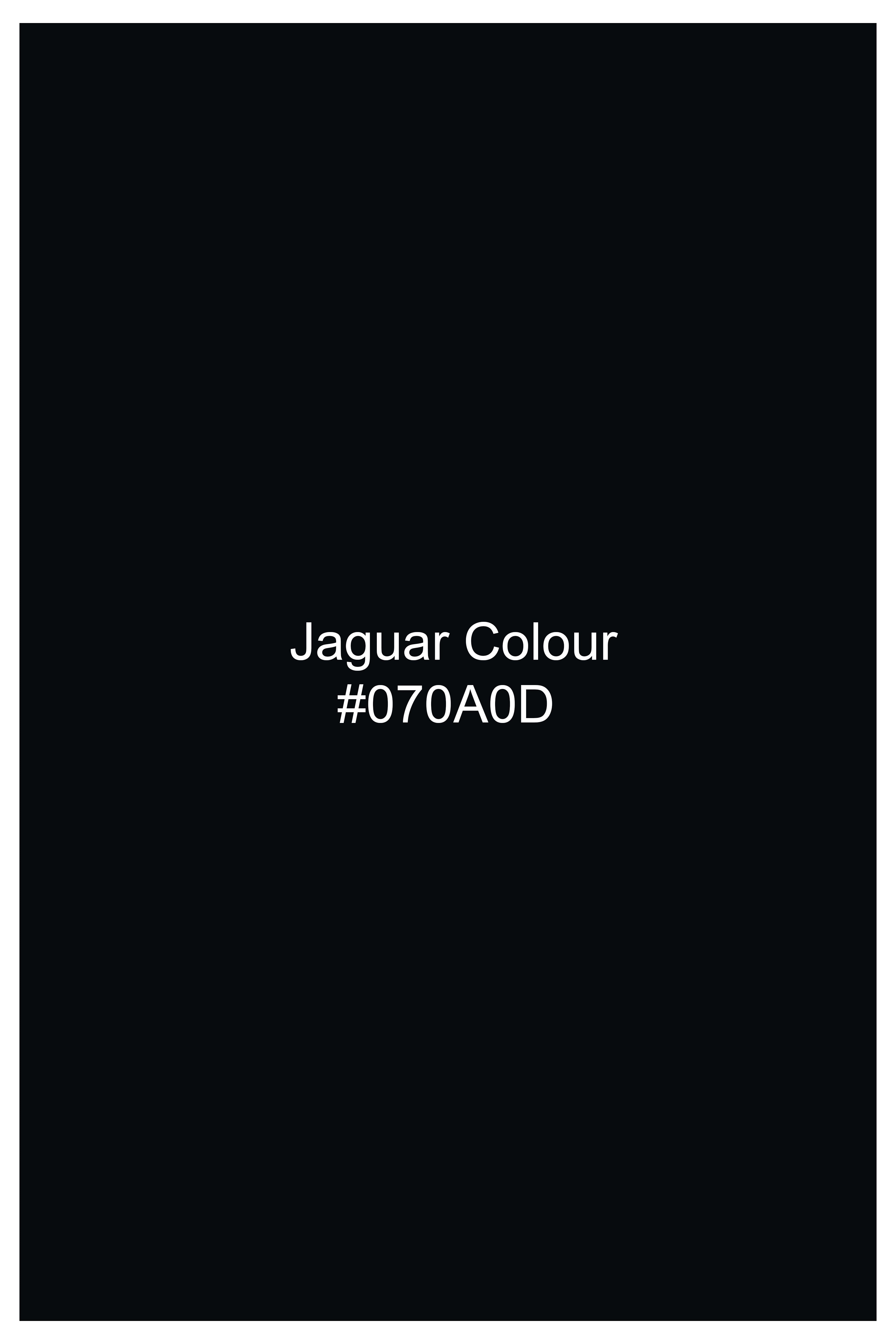 Neravor-Jaguar Black Wool Rich Double Breasted Blazer