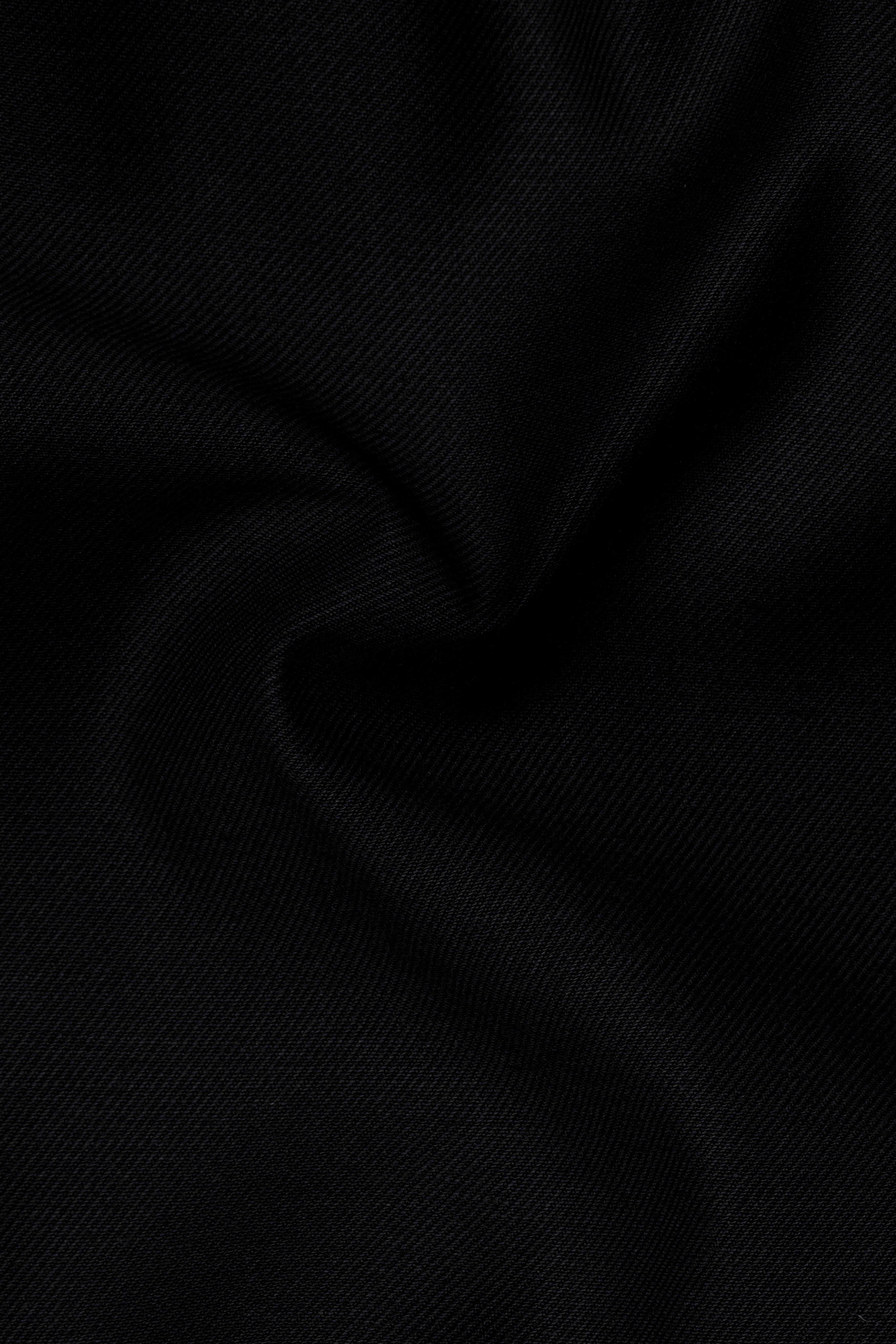 Neravor-Jaguar Black Wool Rich Double Breasted Blazer