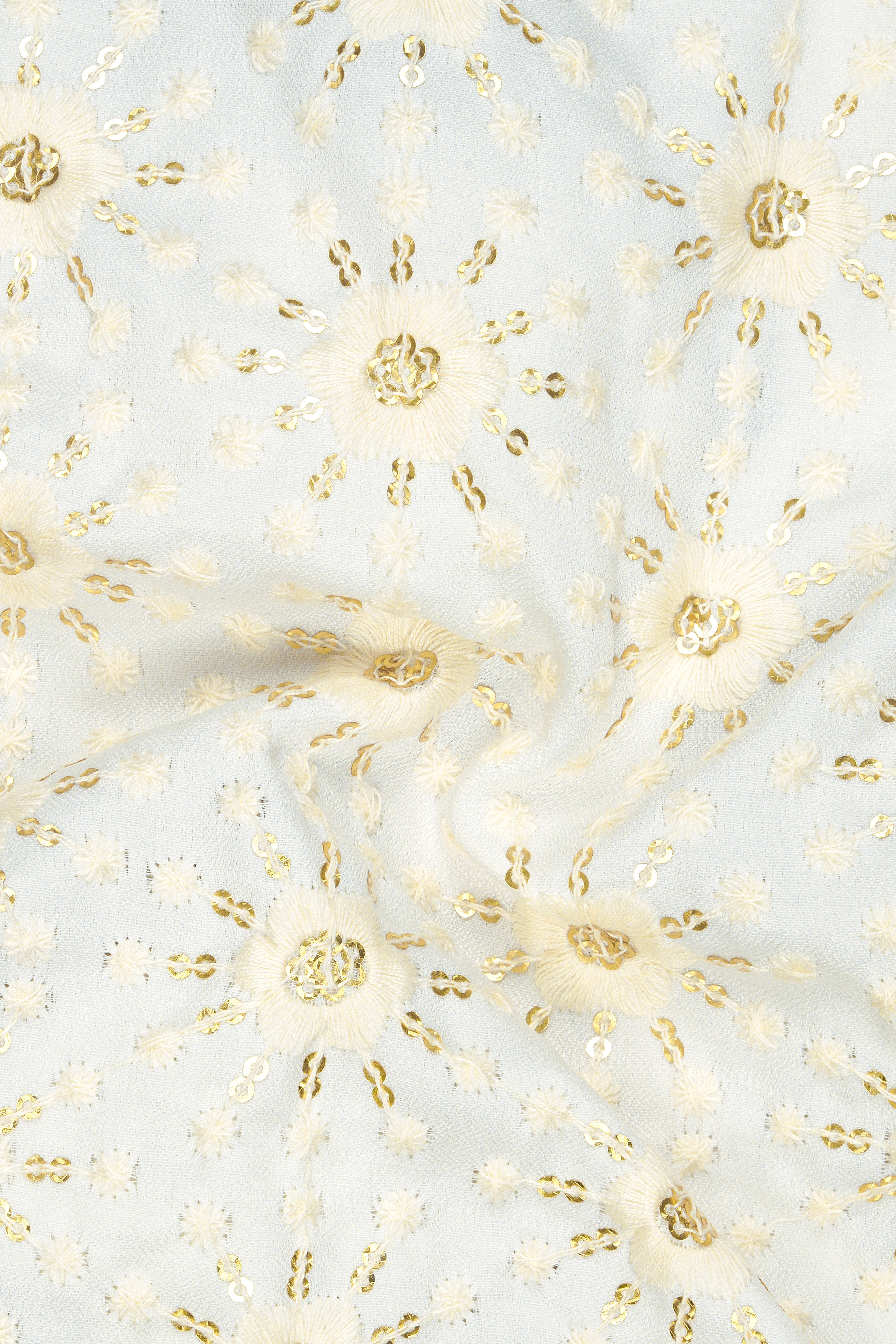 Viscara-Parchment Cream Embroidered Viscose Designer Blazer