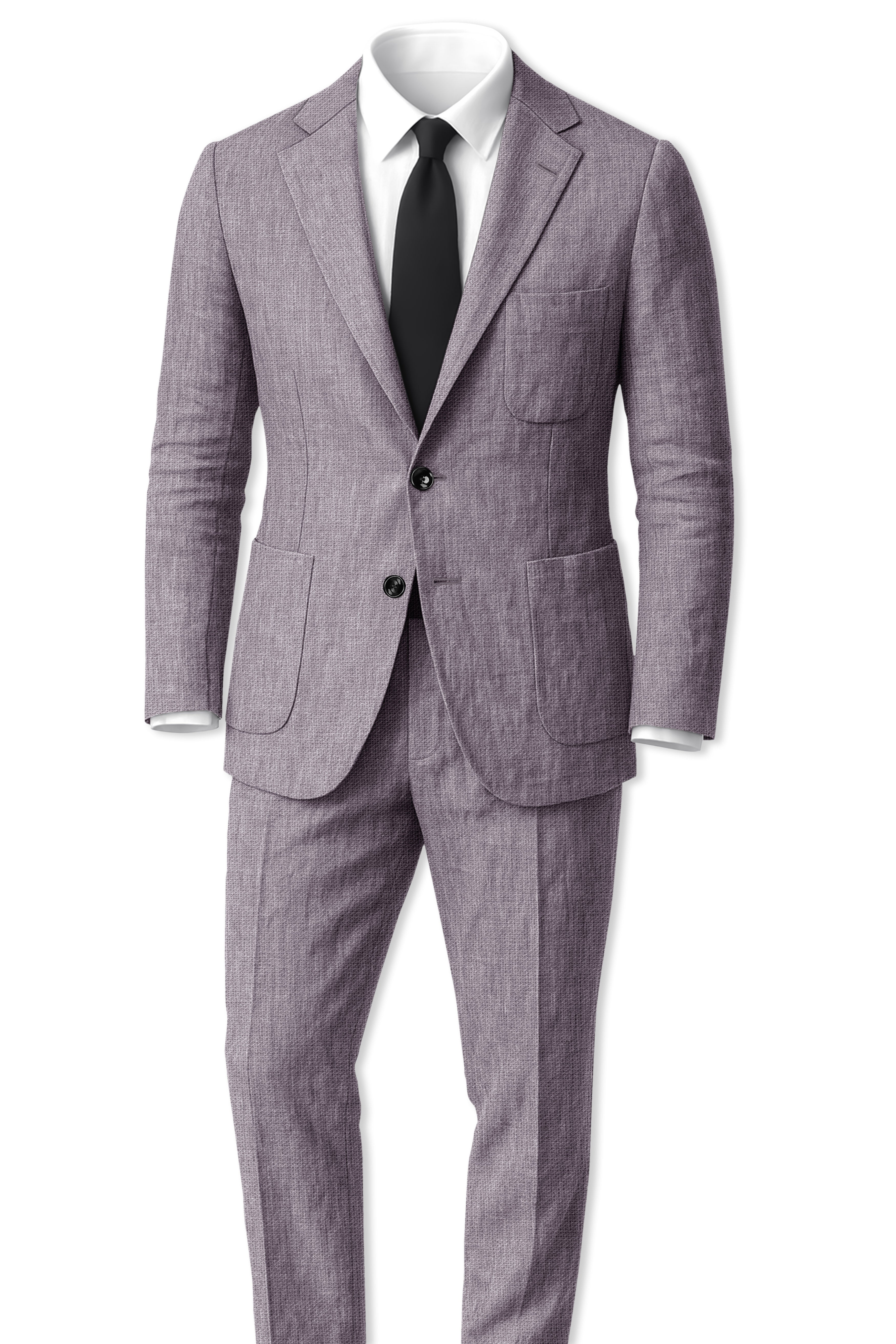 Cinerro-Monsoon Gray Luxurious Linen Single Breasted Sports Blazer