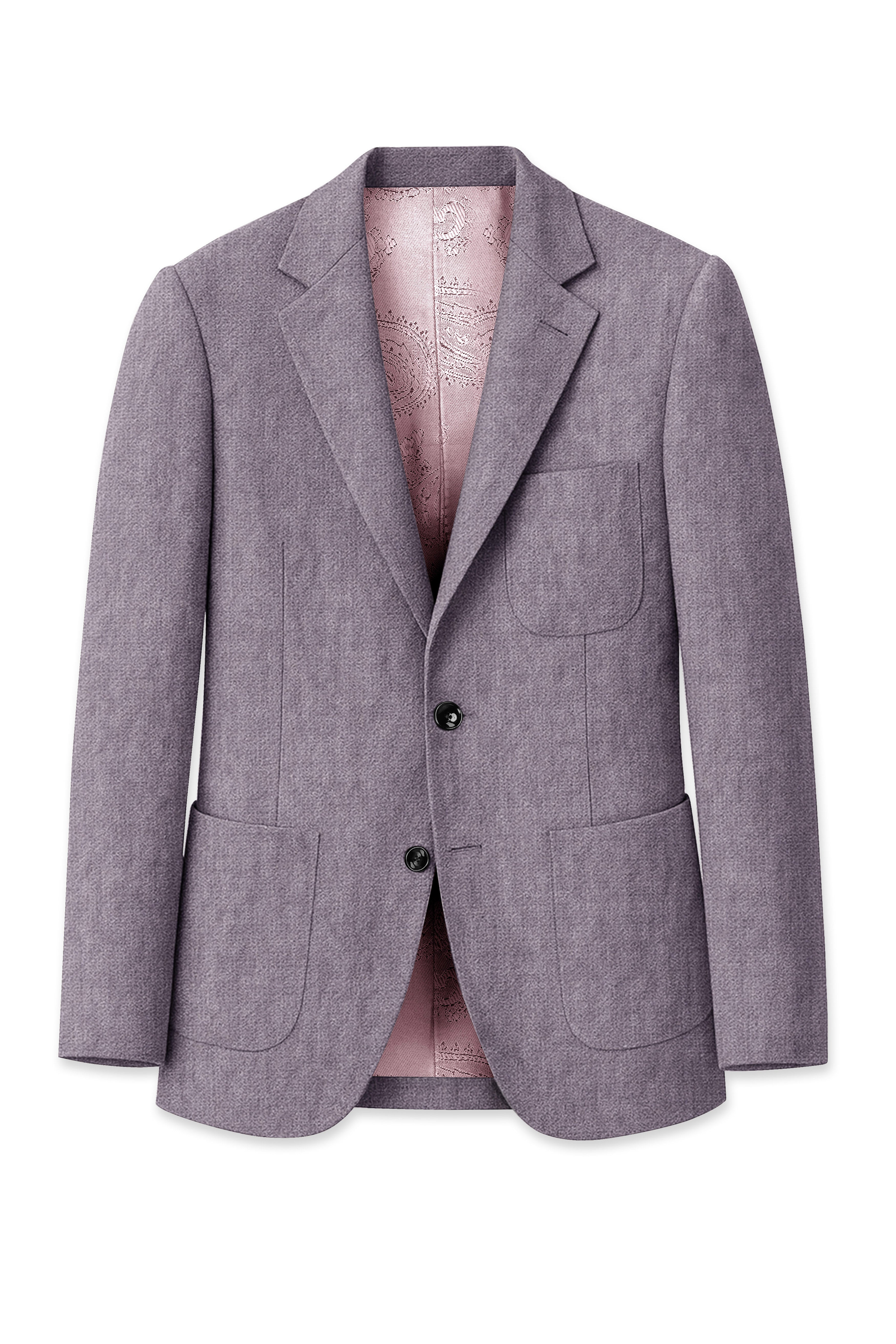 Cinerro-Monsoon Gray Luxurious Linen Single Breasted Sports Blazer