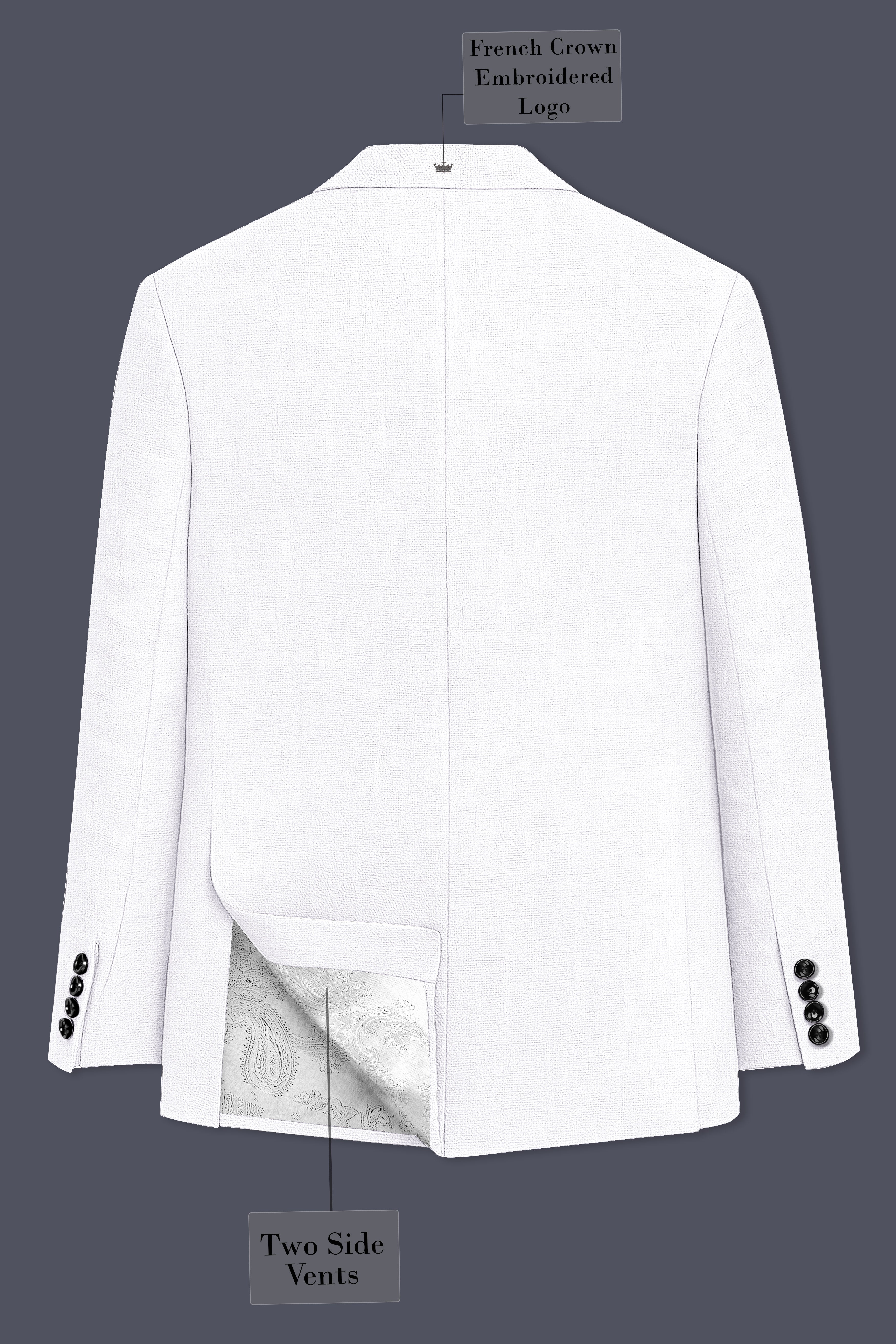 Alvesso-Bright White Luxurious Linen Single Breasted Stretchable traveler Blazer