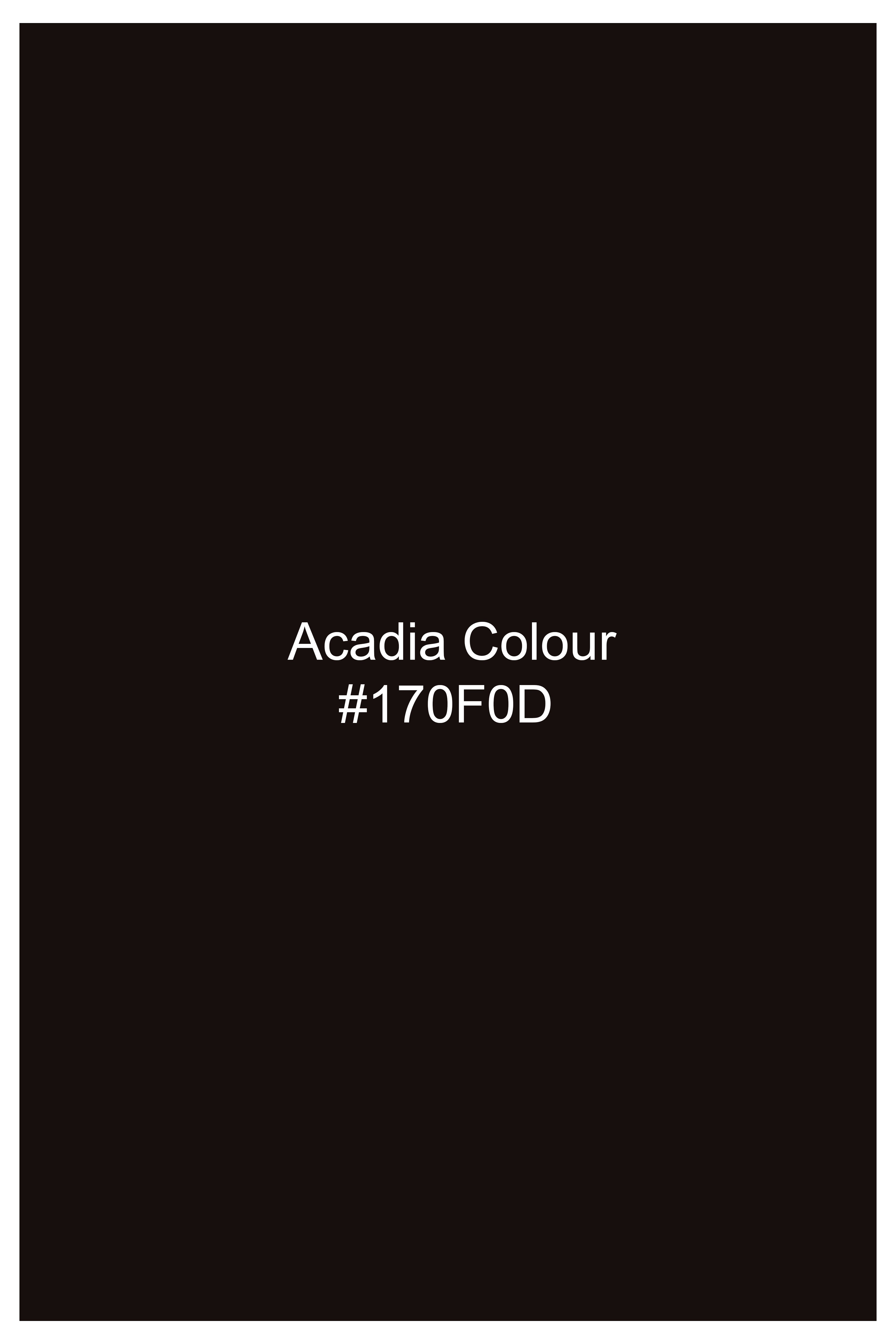 Imperial-Acadia Brown Velvet Peak Lapel Tuxedo Blazer