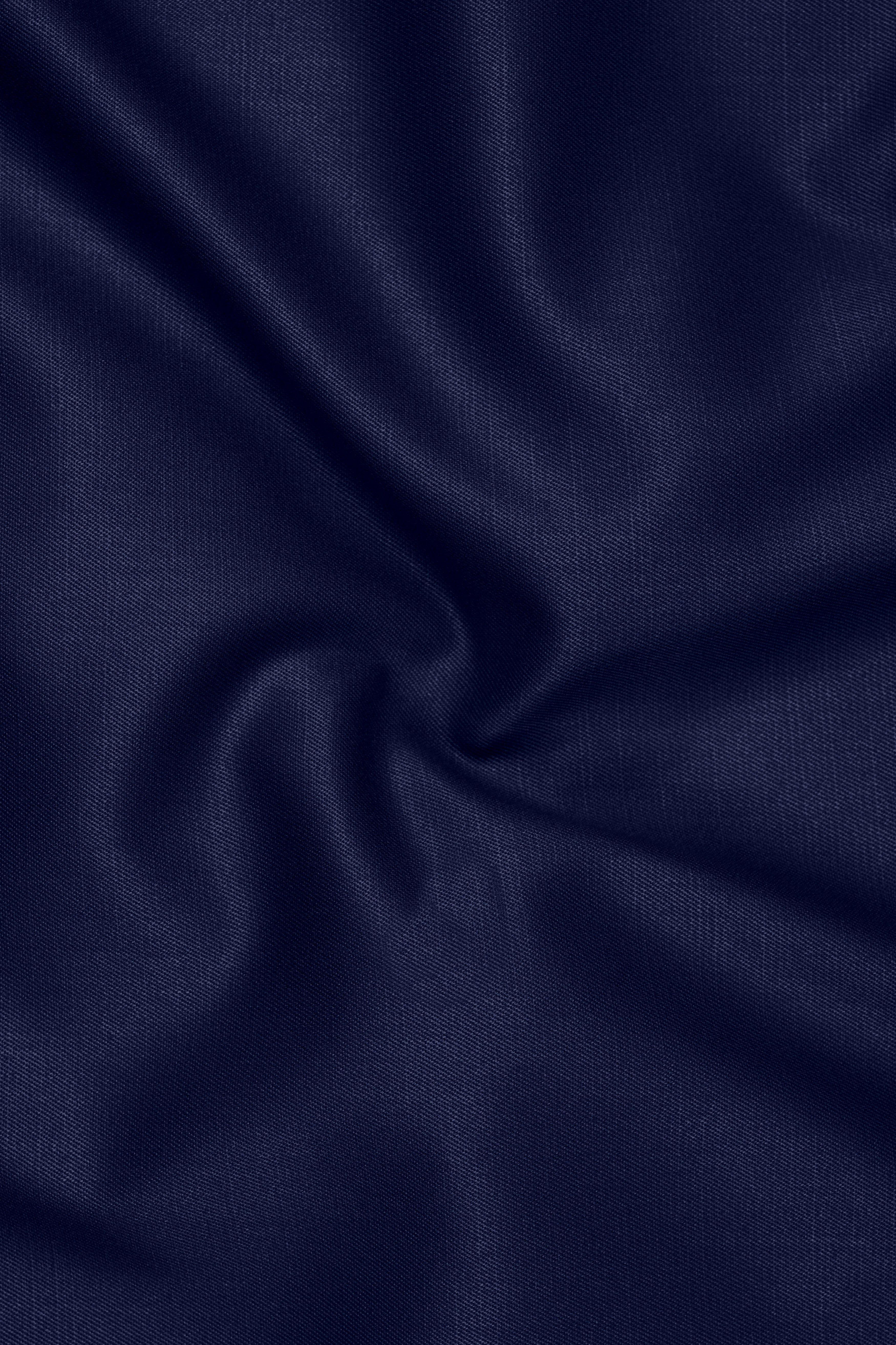 Obsidio-Ebony Navy Blue Wool Rich Slight Stretch Single Breasted Blazer