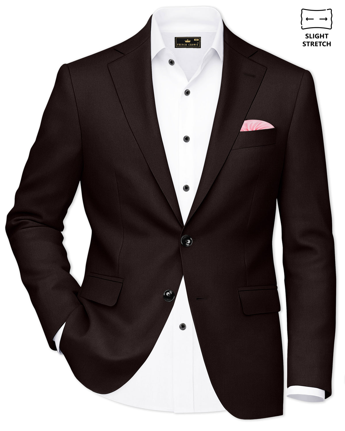 Hampton-Gondola Brown Diamond Textured Premium Wool Rich Single ...