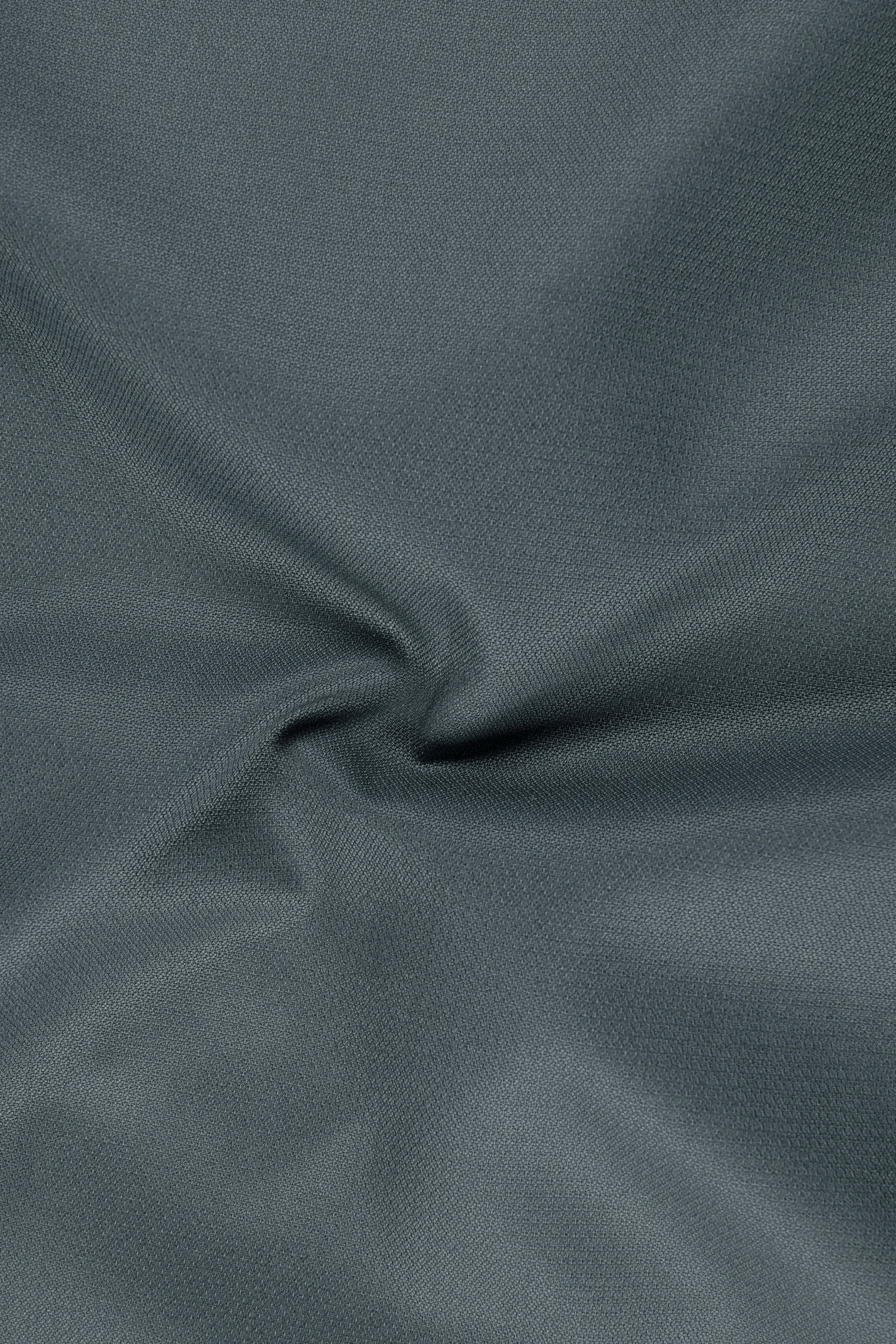 Aurelian-Scarpa Green Diamond Textured Wool Rich Slight Stretch Double Breasted Blazer