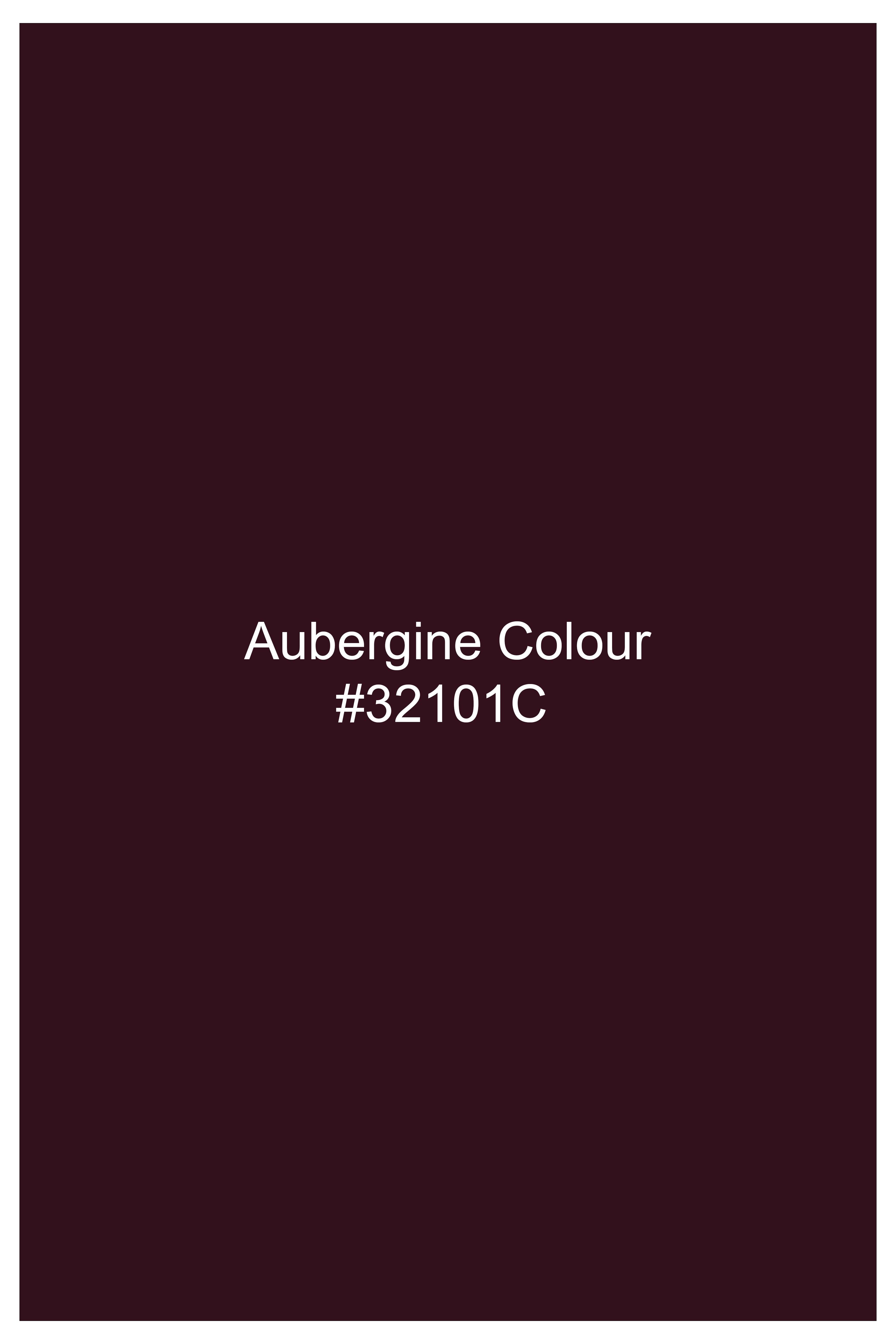 Veltrix-Korean Aubergine Maroon 4-Way Stretch Wrinkle-Free Wool Rich Single Breasted Blazer