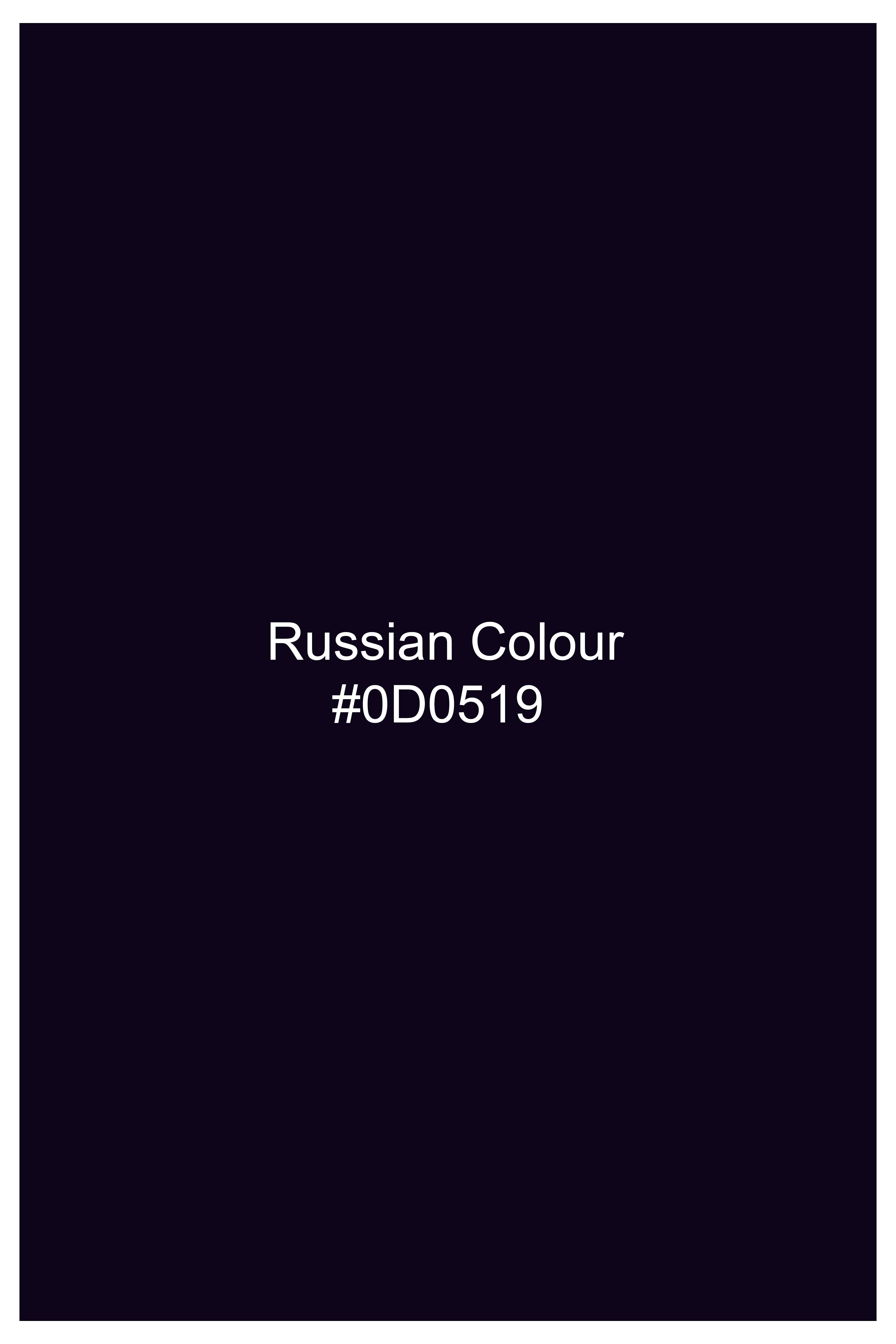 Virelle-Russian Purple Velvet Peak Lapel Tuxedo Blazer