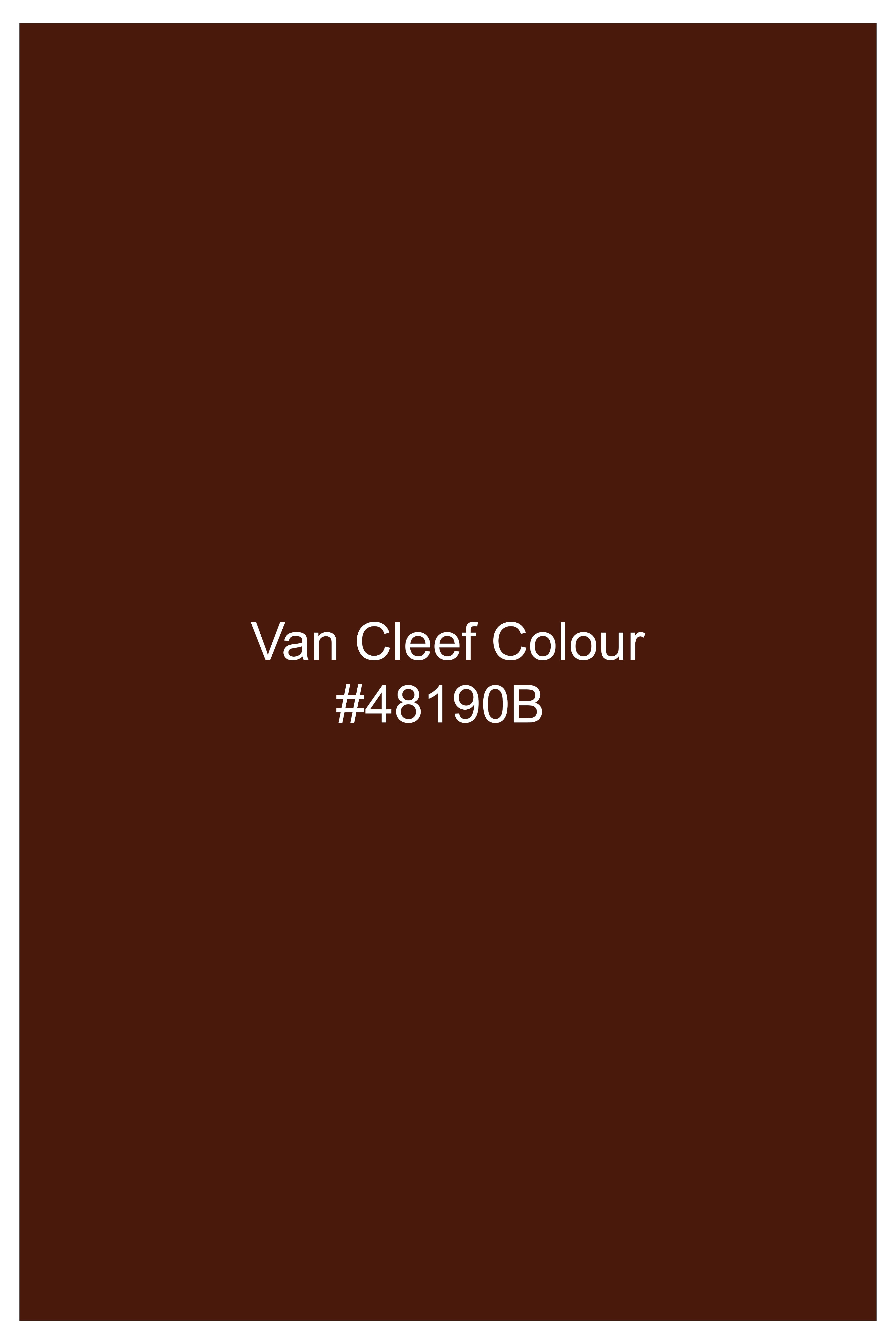 Eldor-Van Cleef Brown Velvet Peak Lapel Tuxedo Blazer