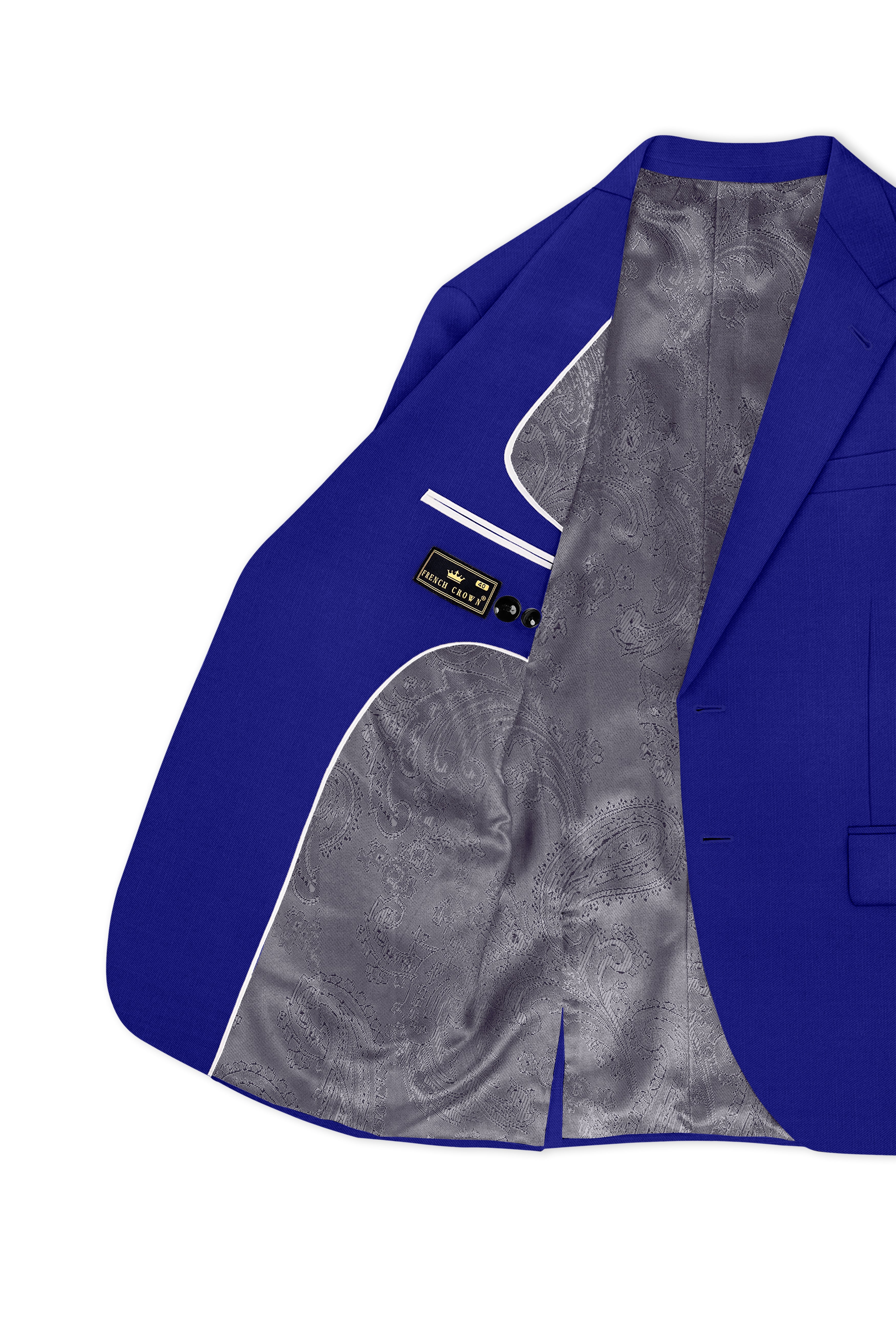 Stratos-Cobalt Blue Wool Rich Slight Stretch Single Breasted Blazer