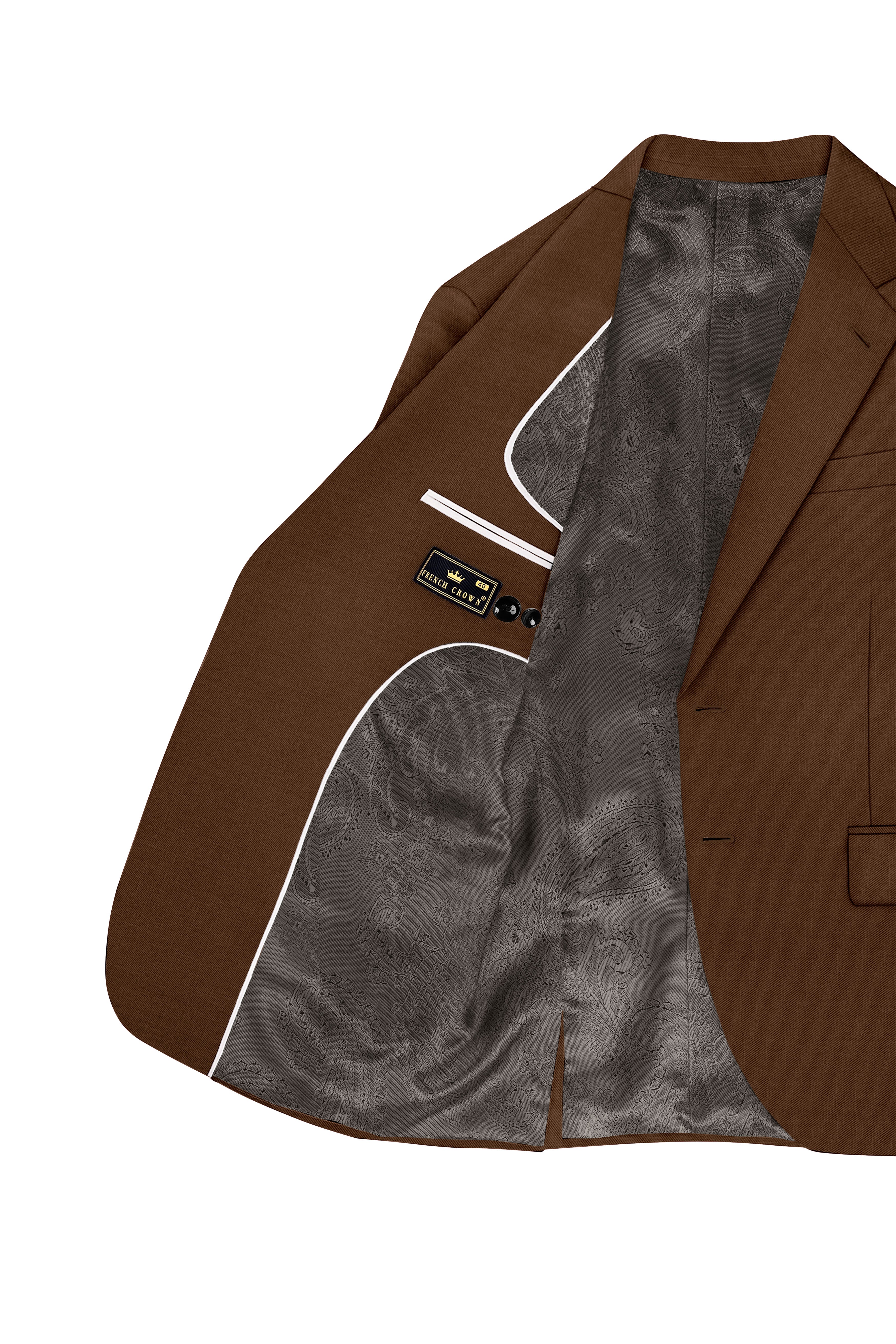 Havron-Derby Brown Wool Rich Slight Stretch Single Breasted Blazer