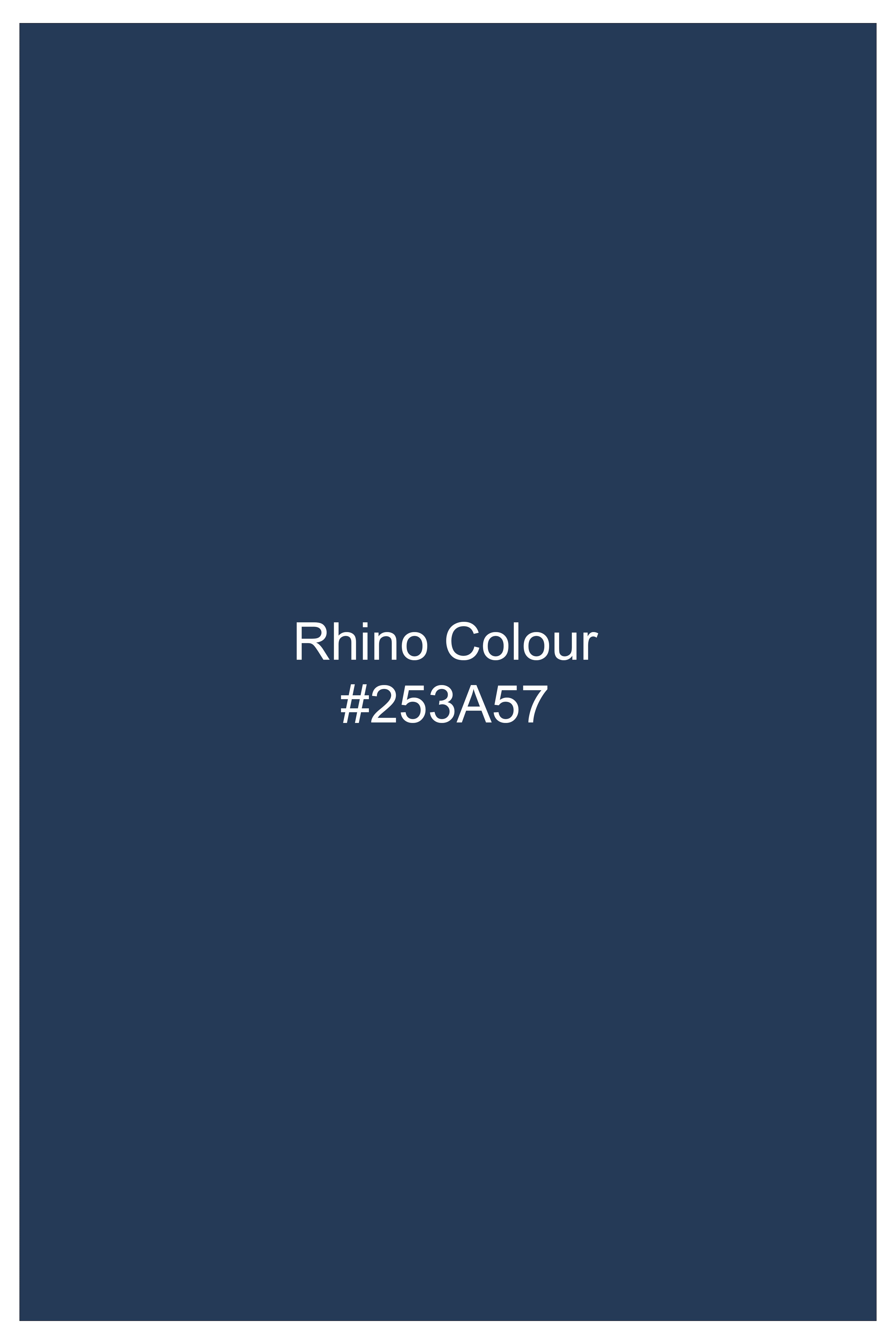 Azuron-Rhino Blue Slight Stretch Subtle Sheen Poly-Viscose Single Breasted Blazer